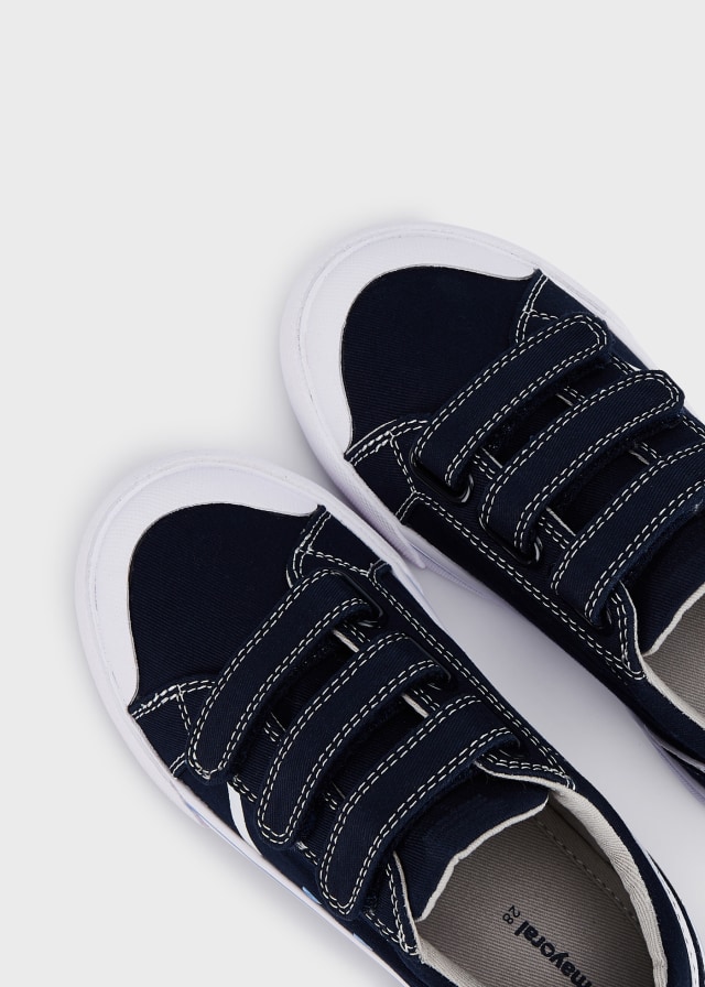 Duovodu Kinder High-Top Turnschuhe - Leichte Canvas Sportschuhe Mit Klettverschluss