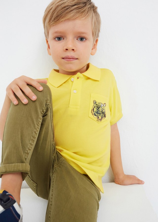 toddler boy yellow polo shirt