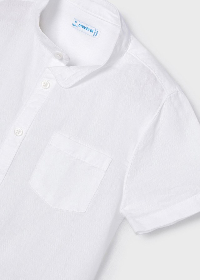 Camicia da uomo a maniche lunghe tinta unita con colletto