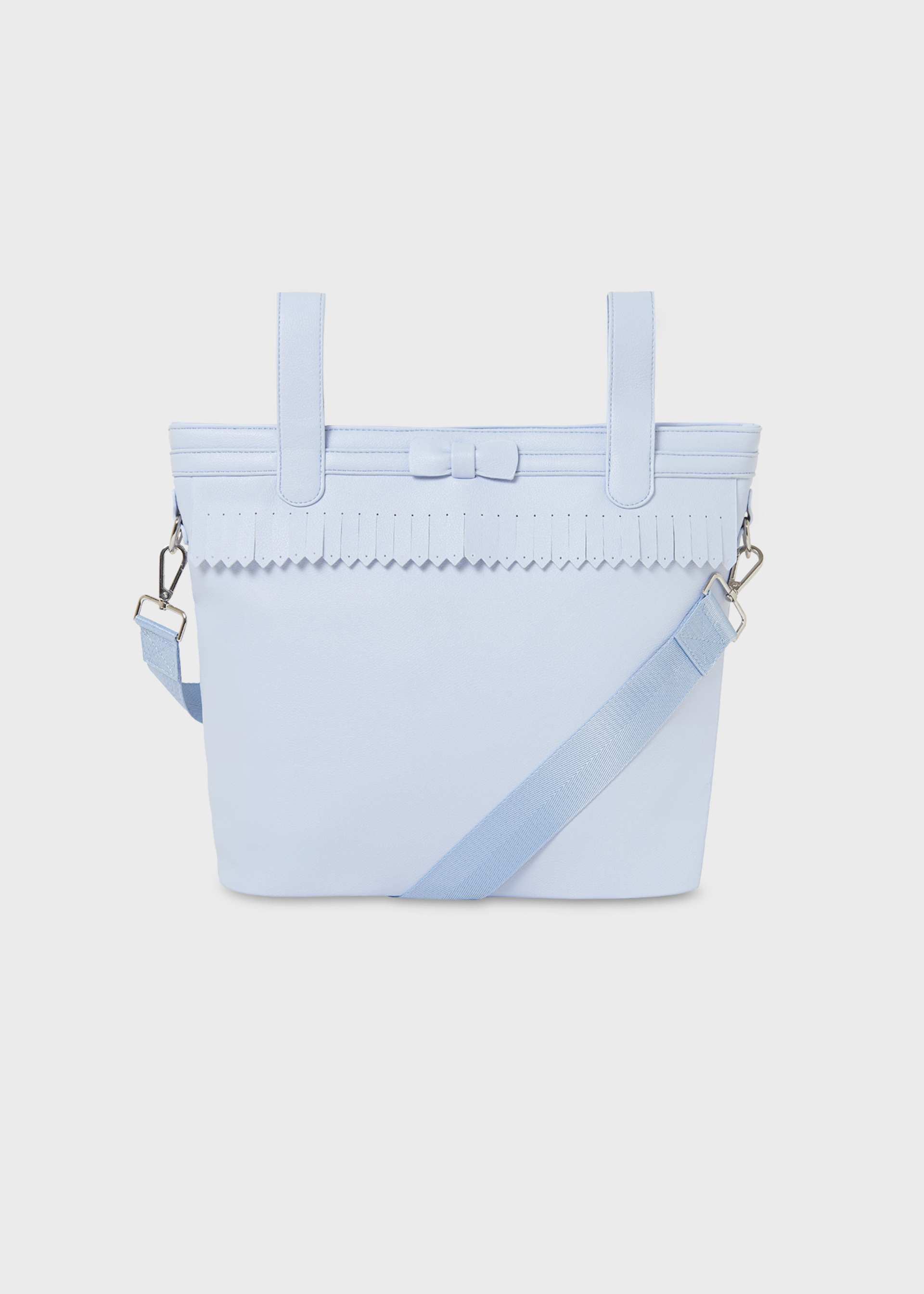 Baby fringed pram bag