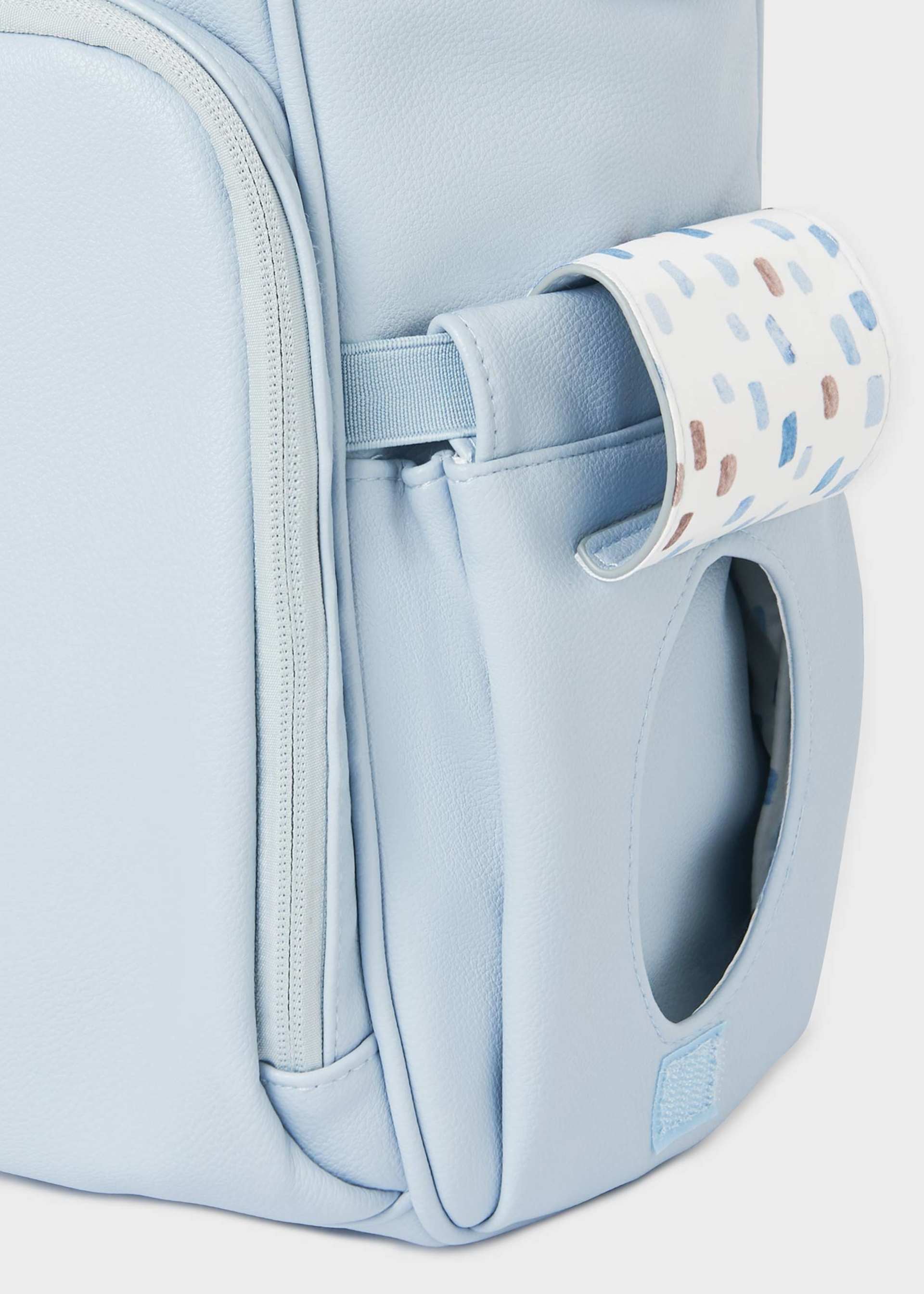 Sac à dos de maternité avec drap à langer imprimé bébé