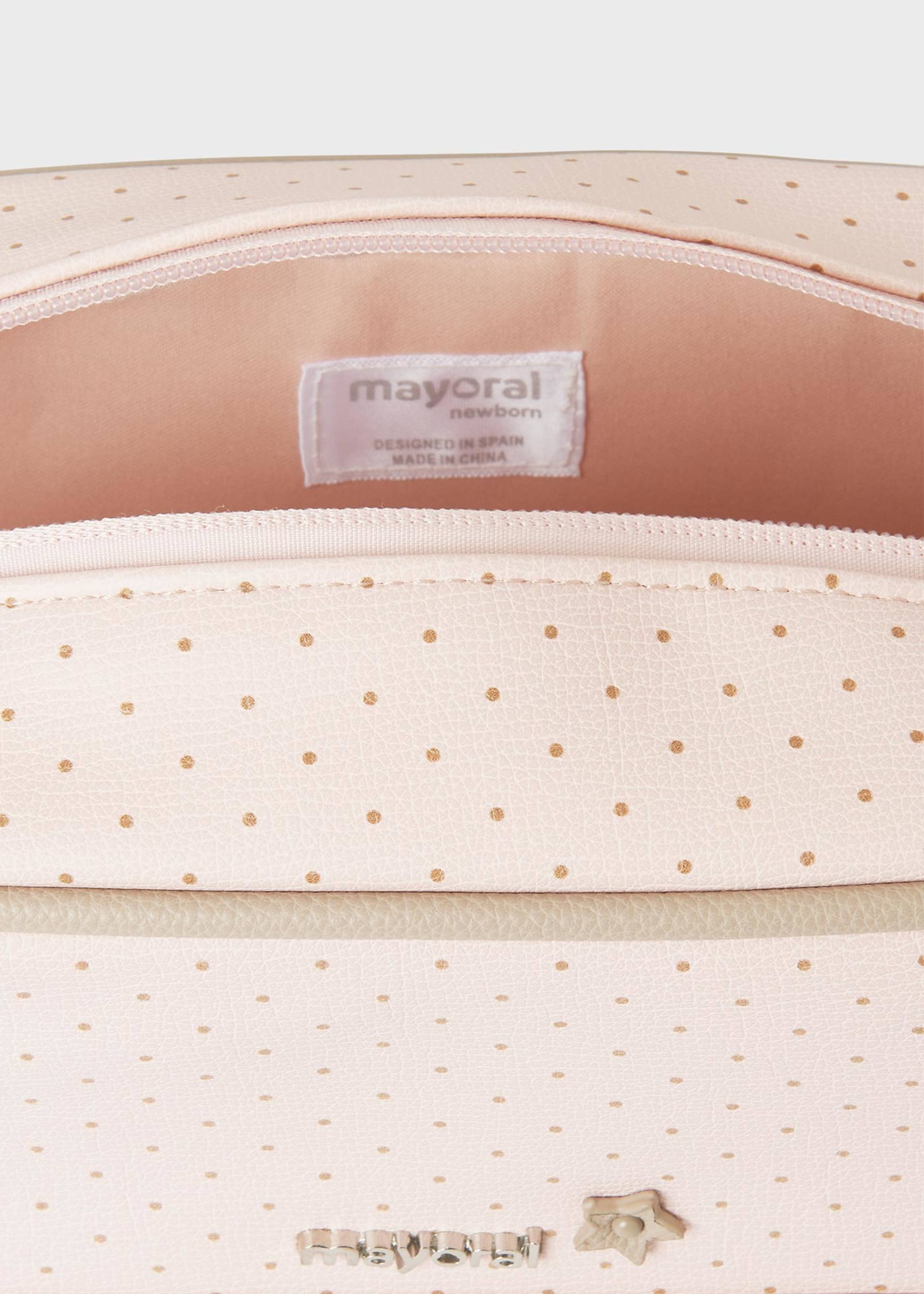 Polka dot toiletry bag