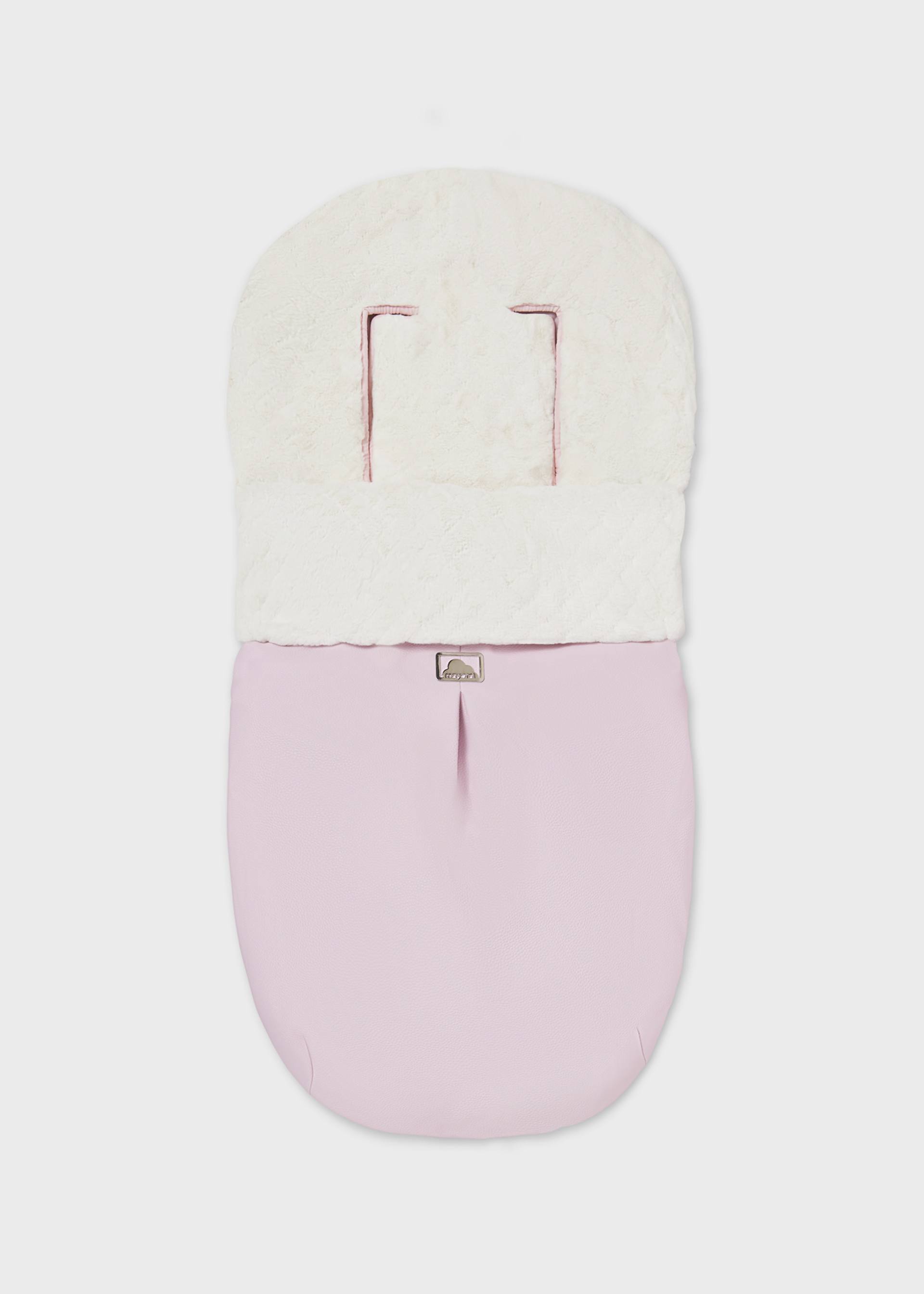 Funda de silla polipiel y pelo bebé