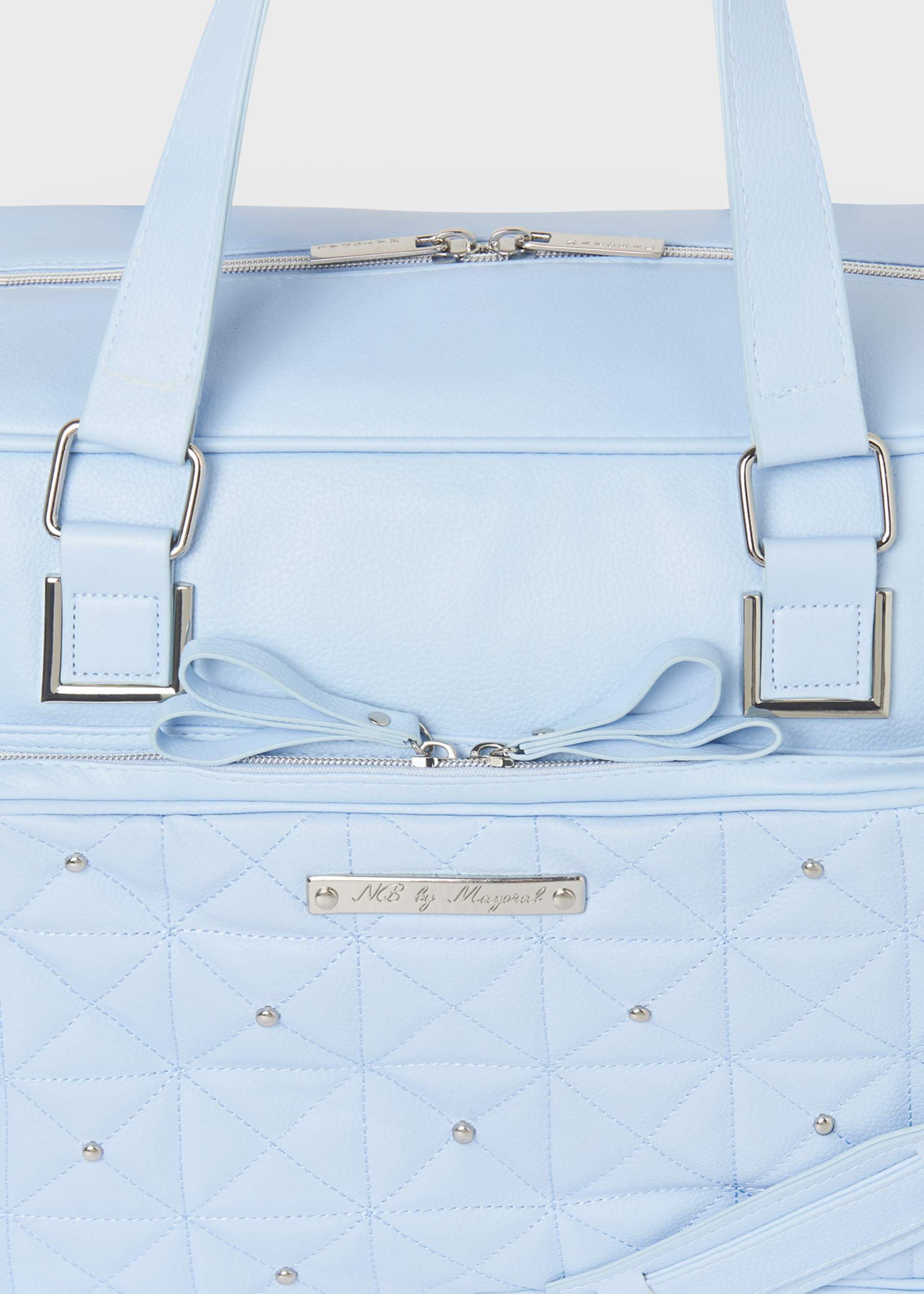 Bolso maternidad lazo con portachupete Bolso maternidad lazo con portachupete