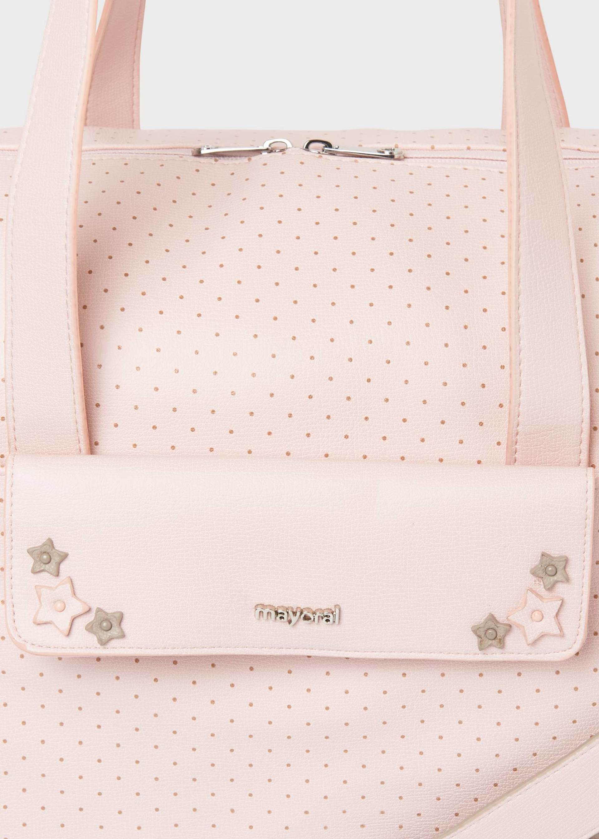 Pañalera puntos con portachupón bebé Pañalera puntos con portachupón bebé