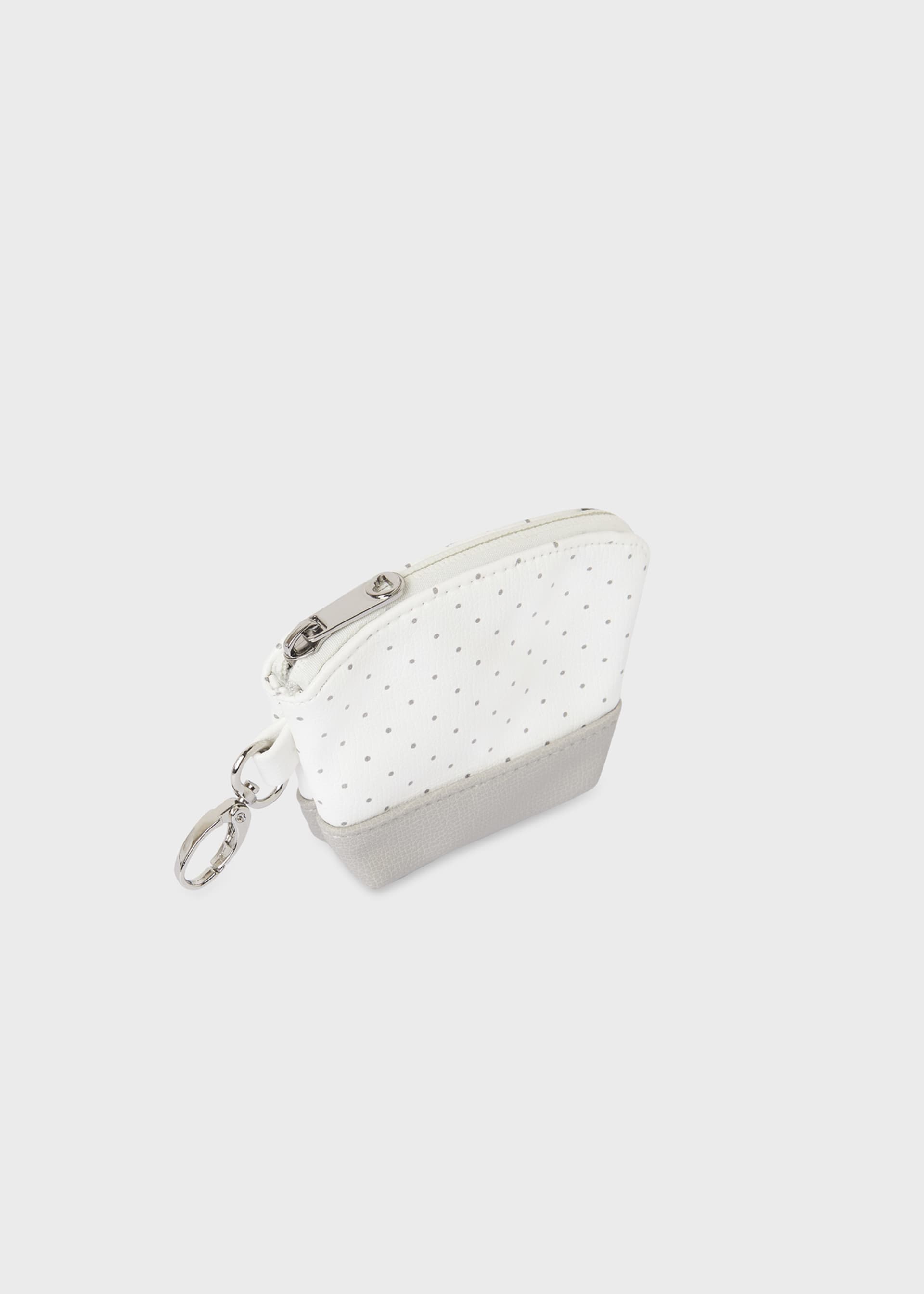 Baby Polka Dot Diaper Bag With Pacifier Holder Baby Polka Dot Diaper Bag With Pacifier Holder