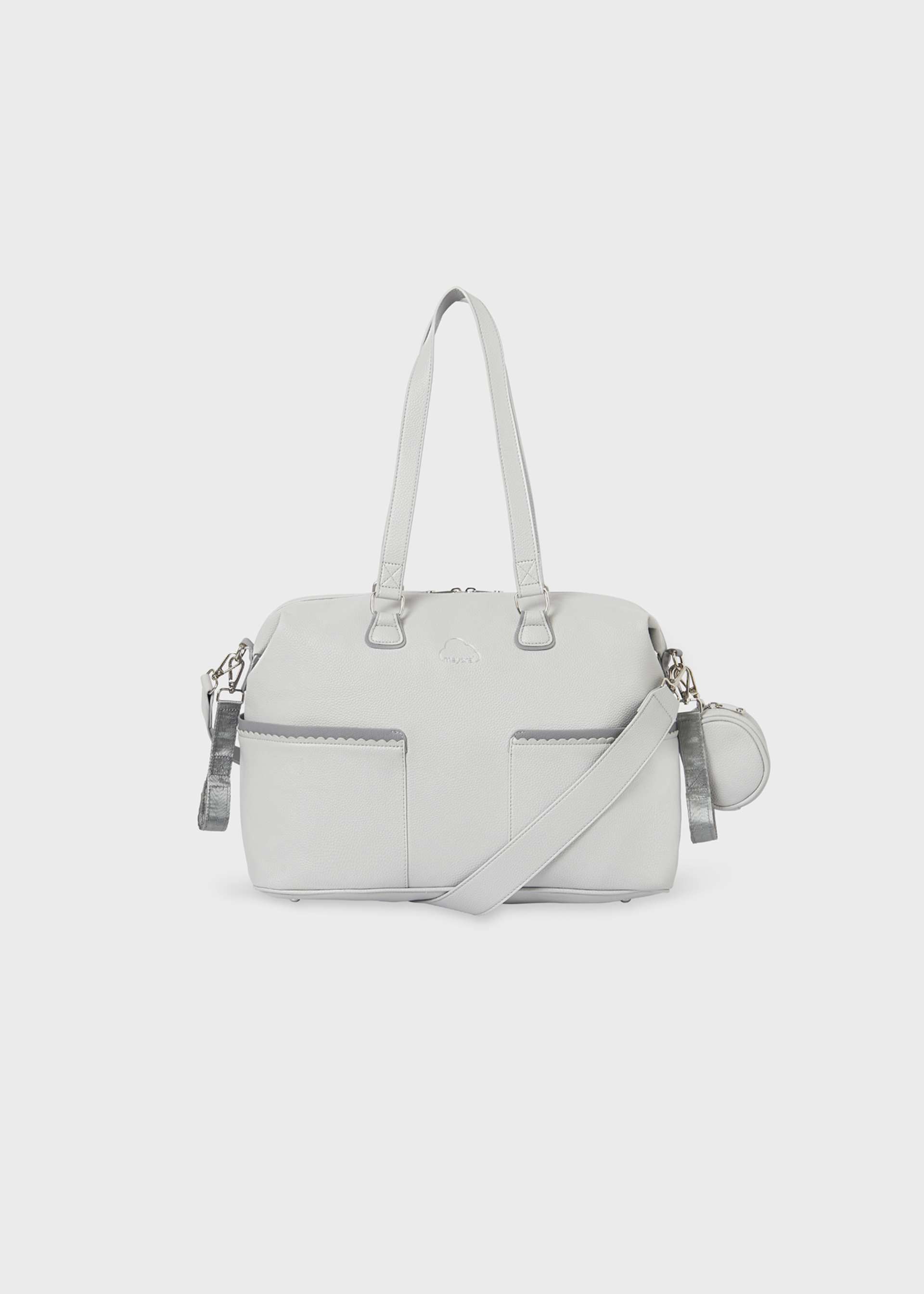 Baby Scalloped Diaper Bag With Pacifier Holder