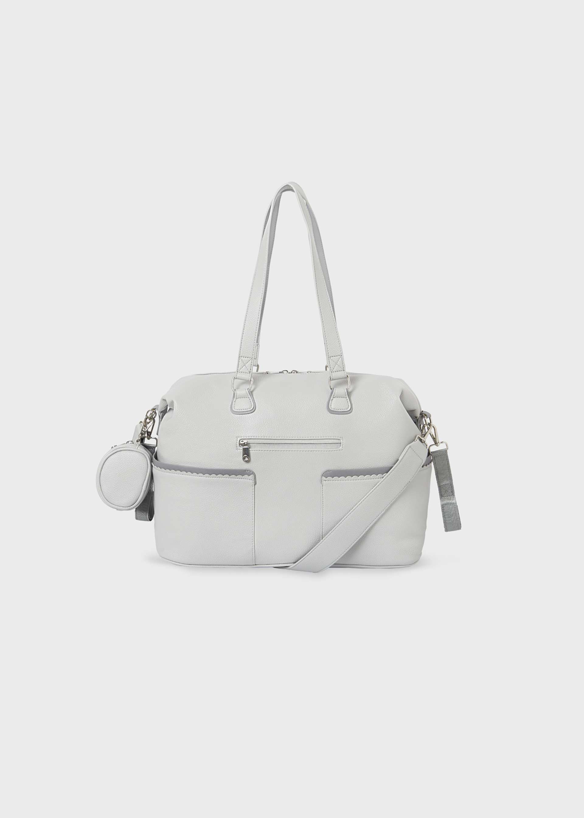 Baby Scalloped Diaper Bag With Pacifier Holder