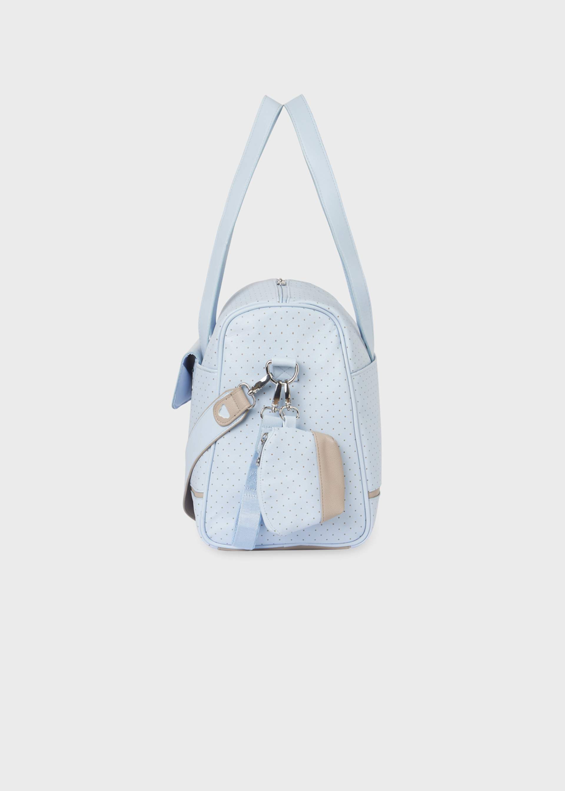Baby polka dot maternity bag with dummy holder Baby polka dot maternity bag with dummy holder