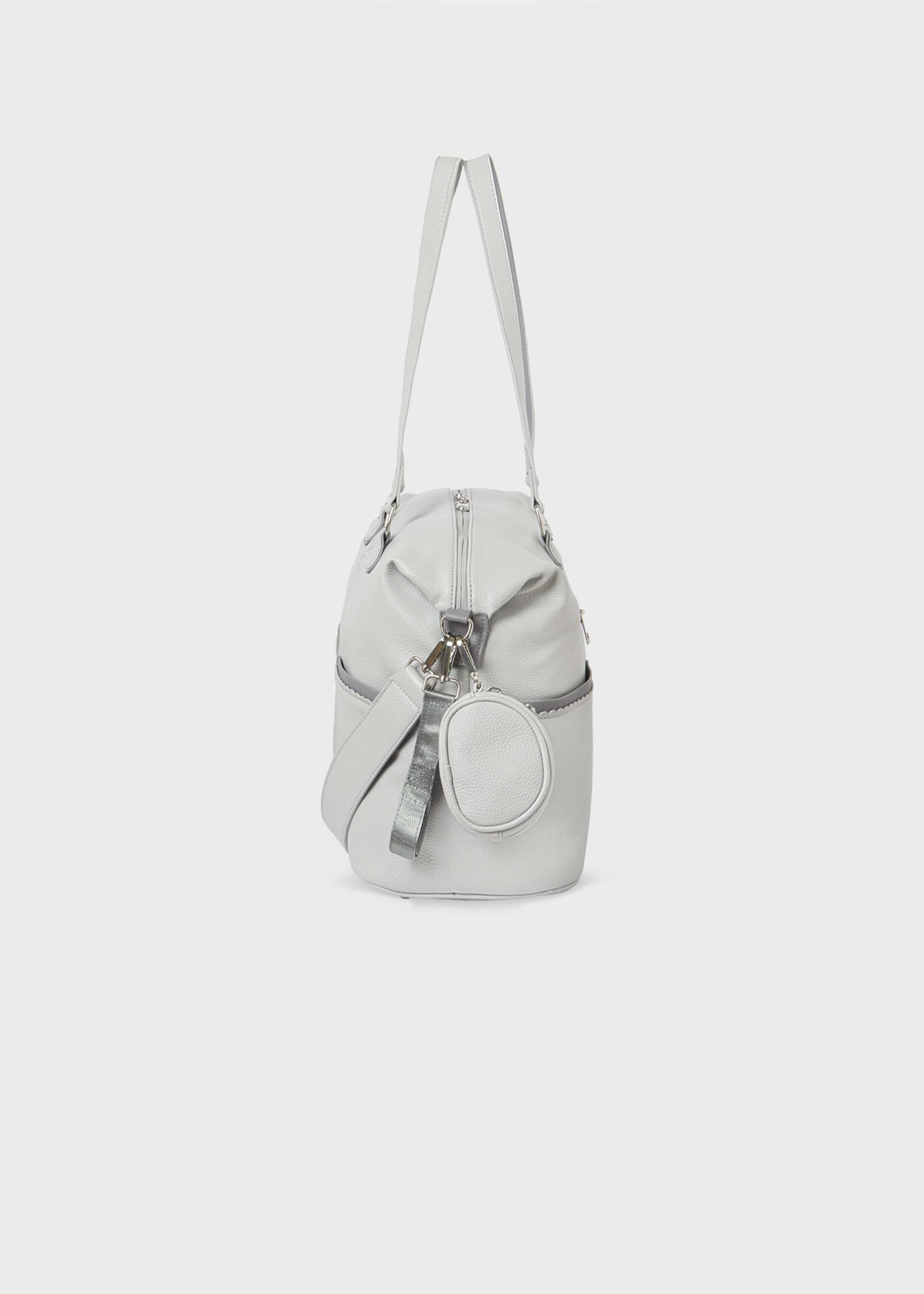 Baby Scalloped Diaper Bag With Pacifier Holder