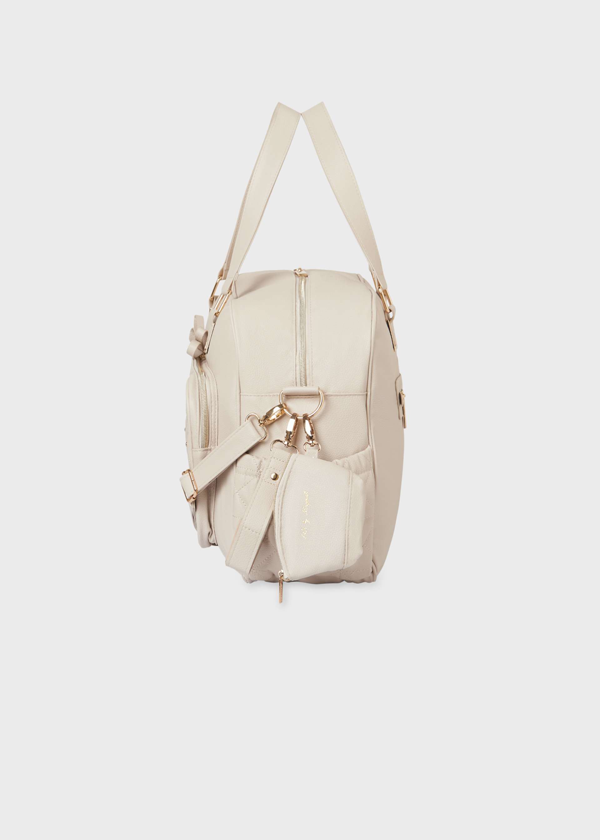 Bolso maternidad lazo con portachupete Bolso maternidad lazo con portachupete