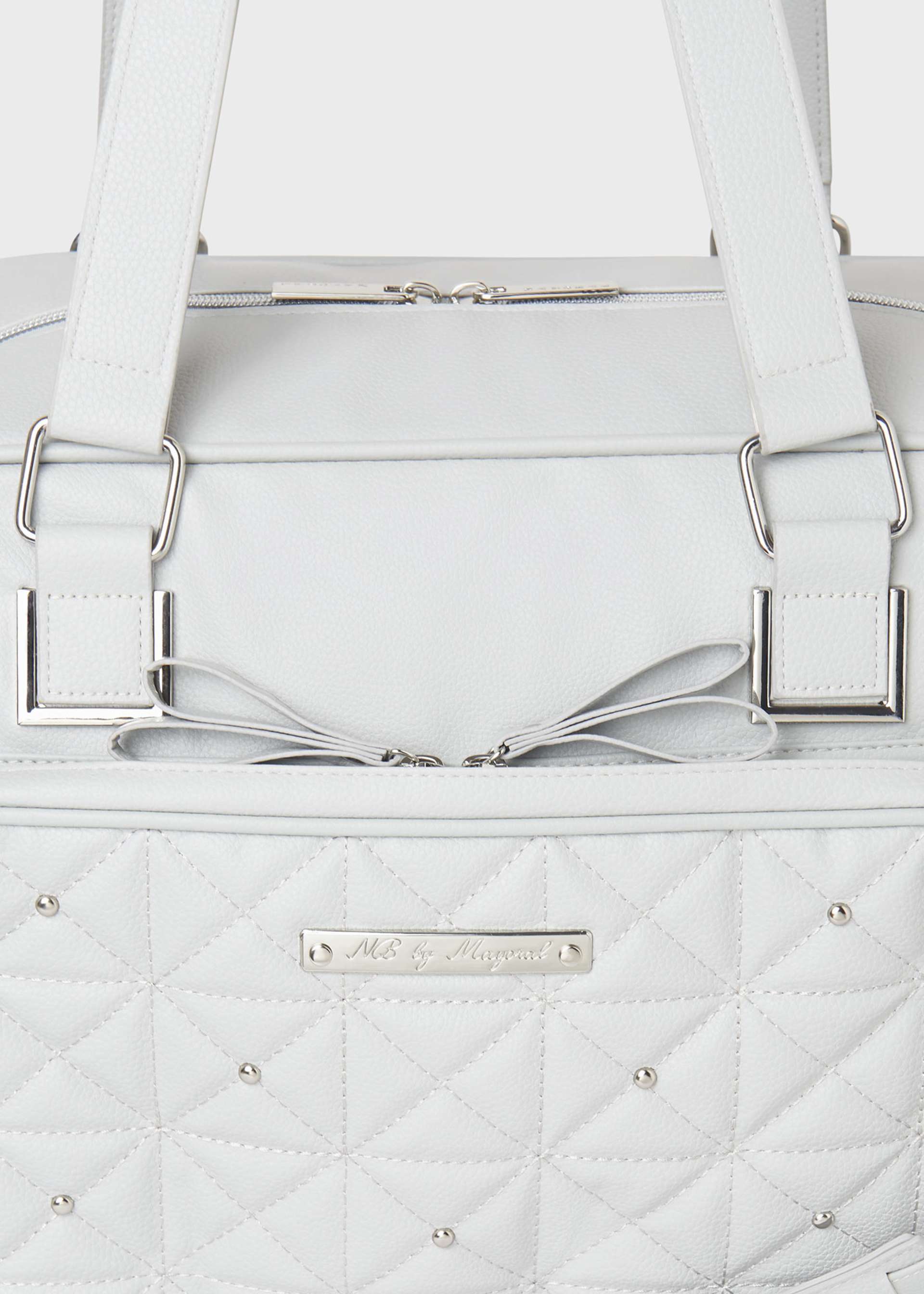 Bolso maternidad lazo con portachupete Bolso maternidad lazo con portachupete