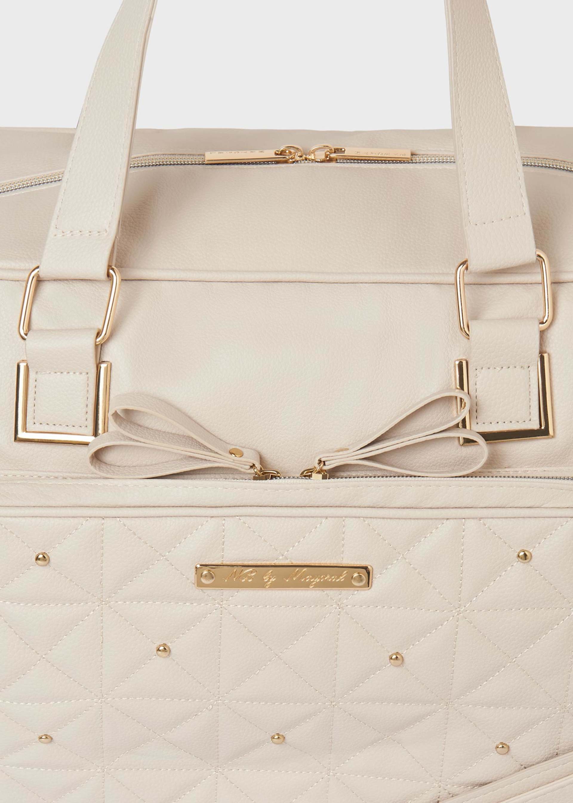 Torba do wózka z aplikacjami i etui na smoczek