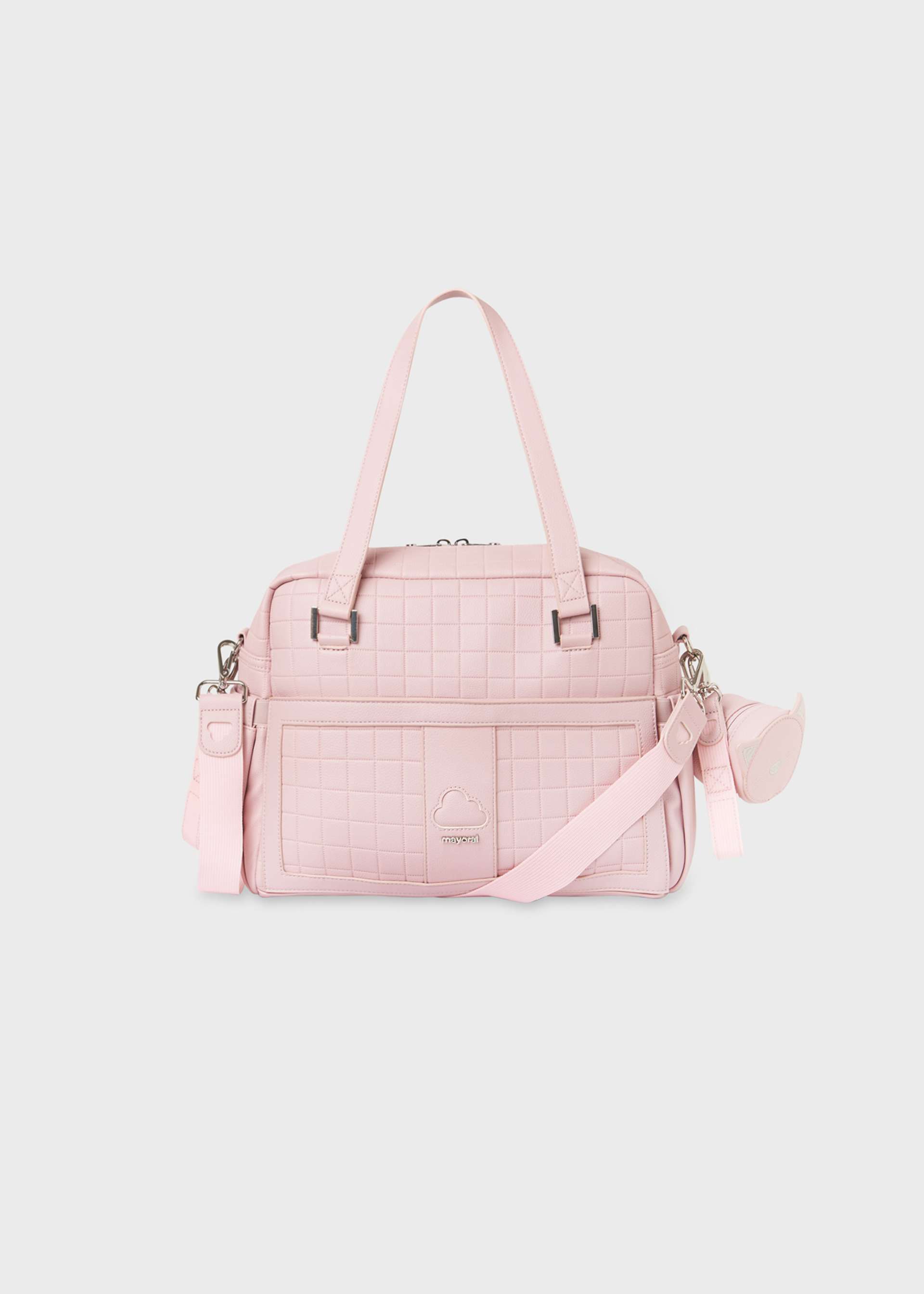 Bolso acolchado con portachupete bebé