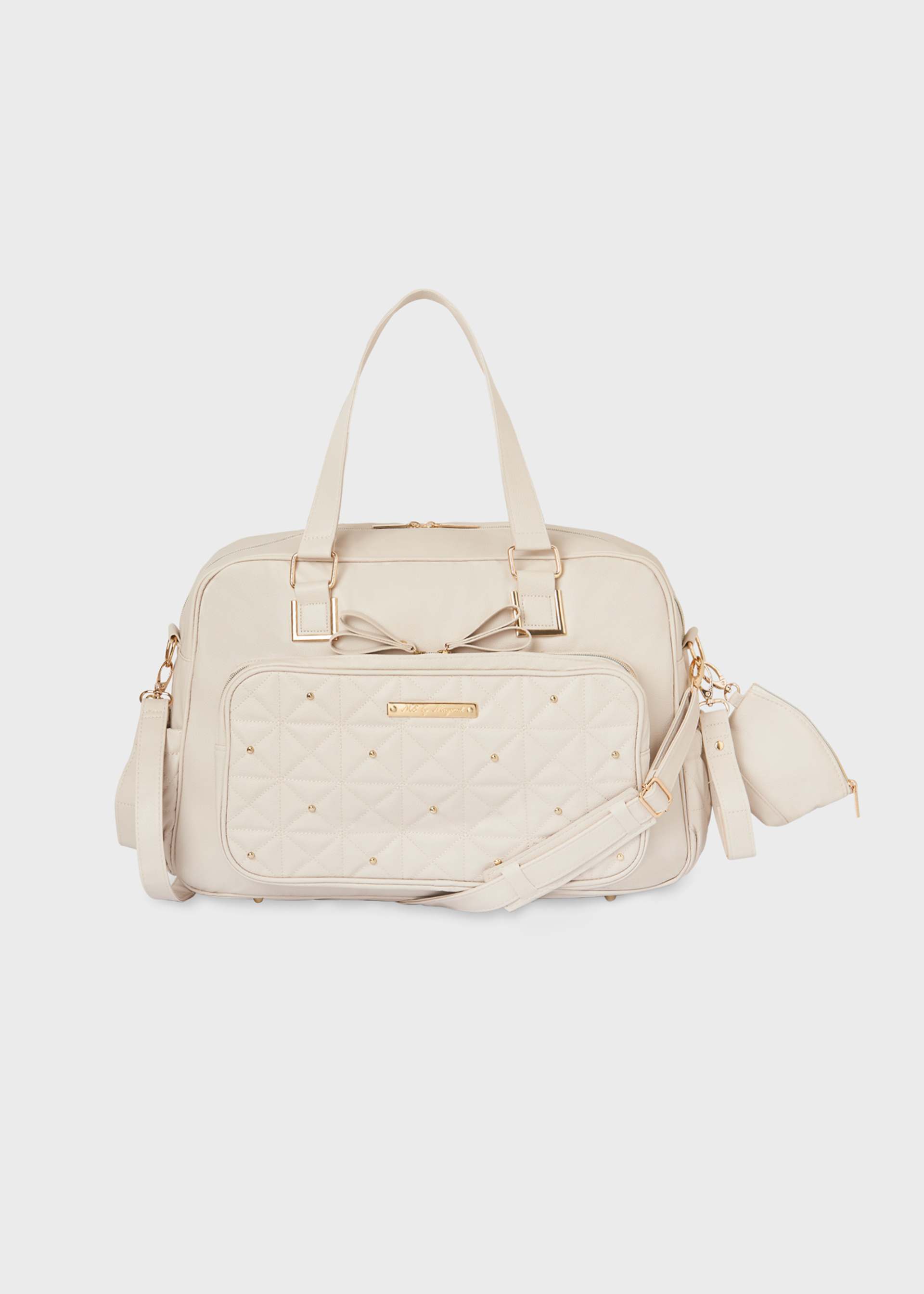 Bolso maternidad lazo con portachupete Bolso maternidad lazo con portachupete