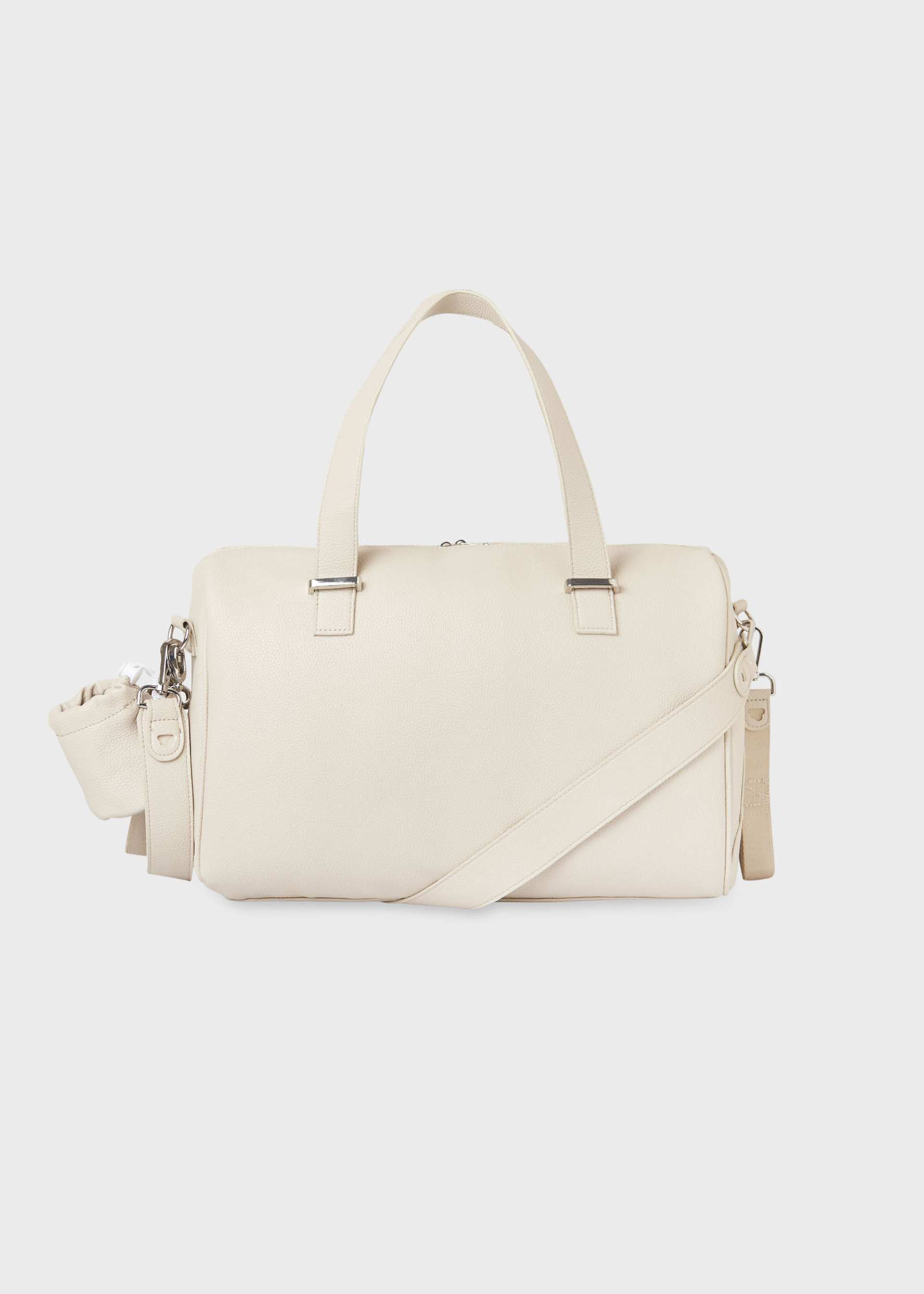 Sac maternité à double poche avec accessoires bébé