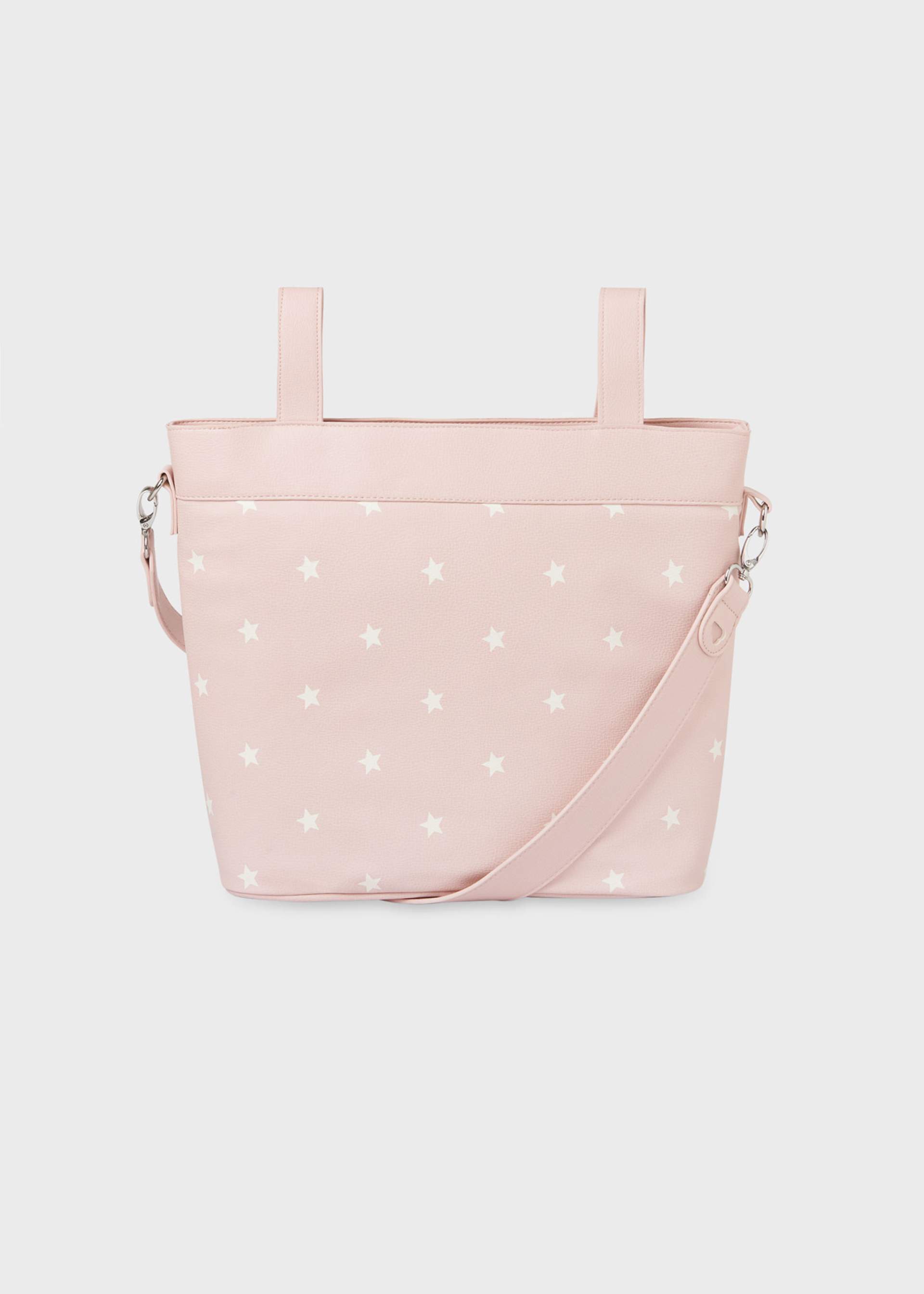 Baby star-print basket bag