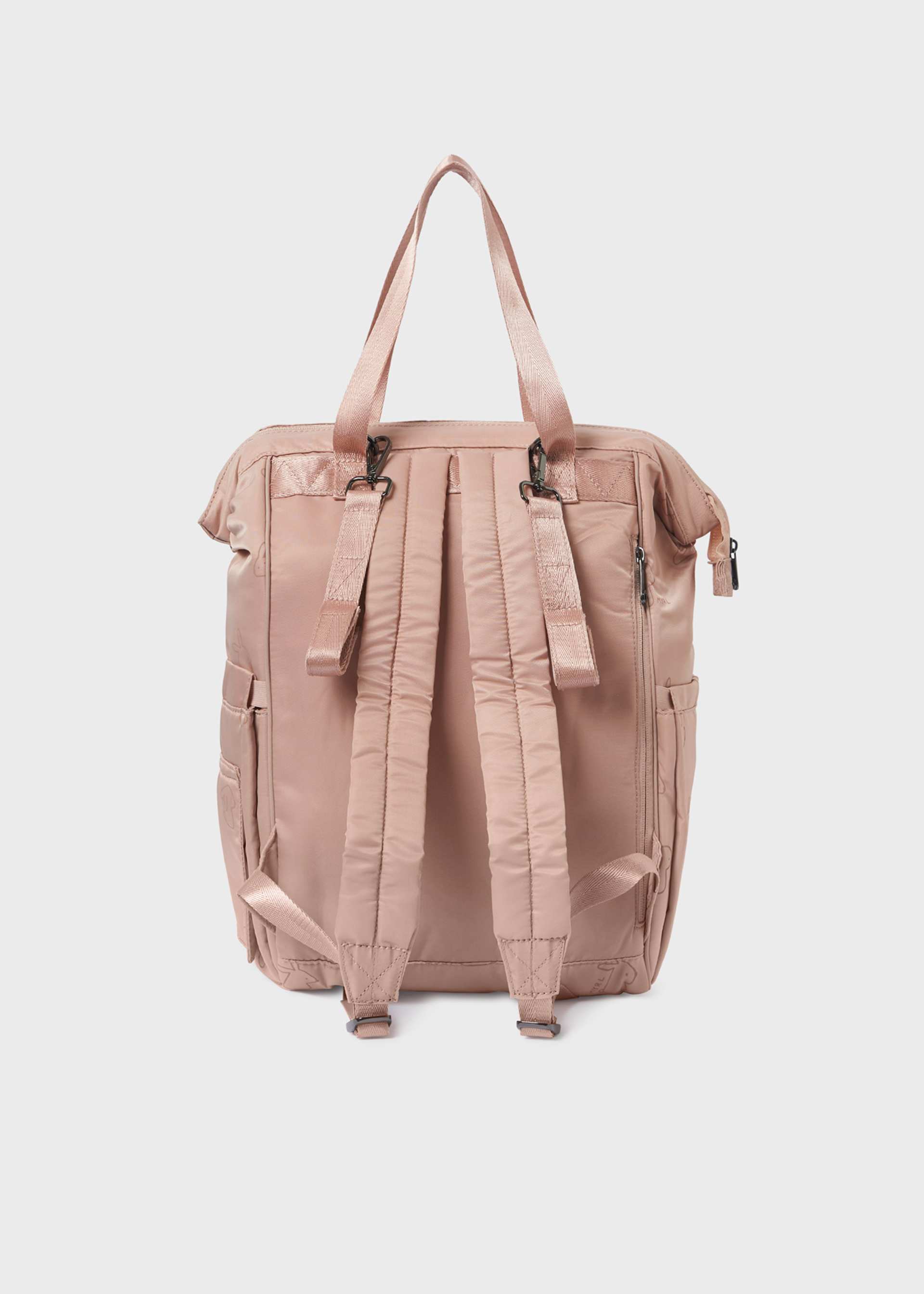 Baby backpack with changing mat