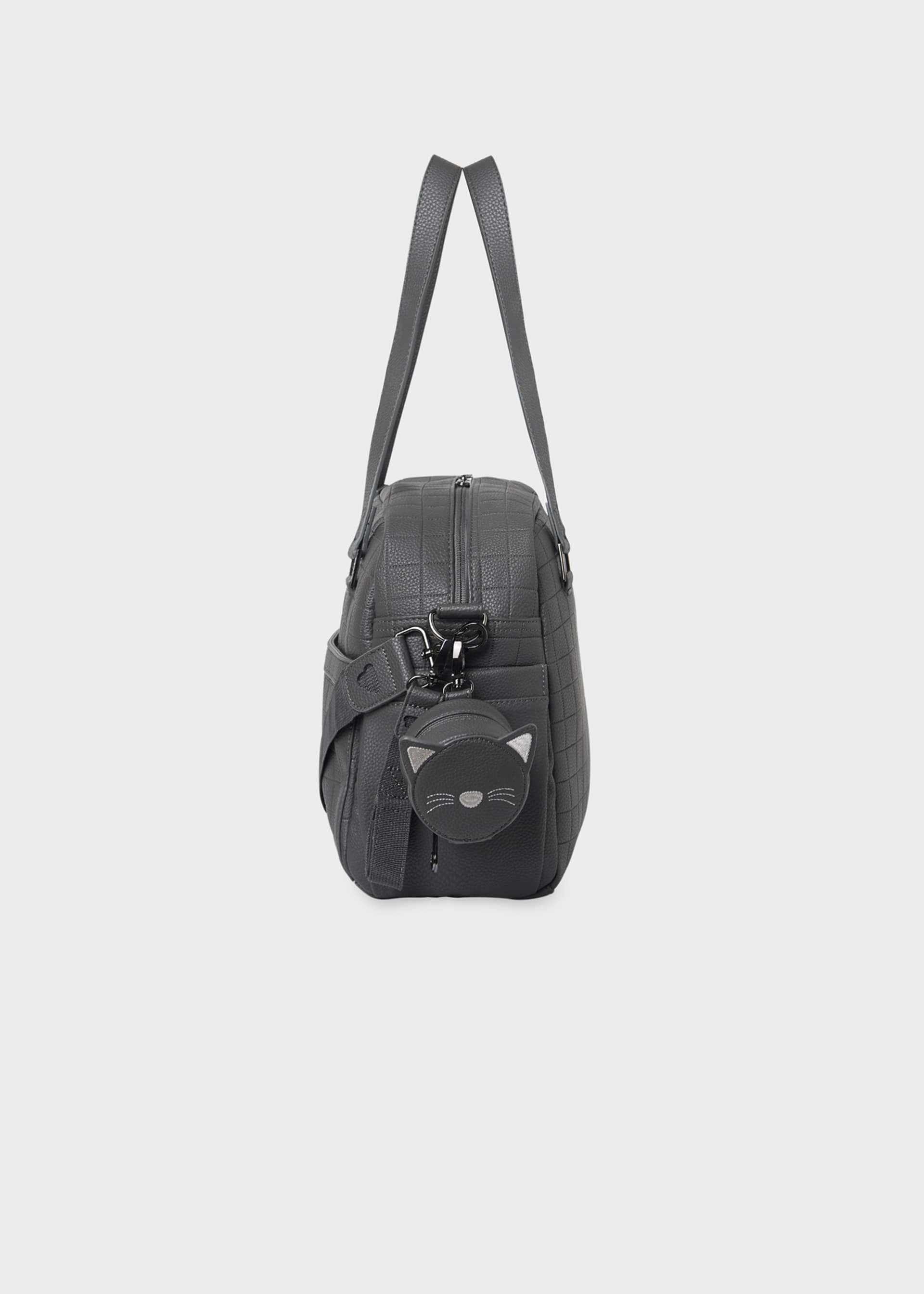 Bolso acolchado con portachupete bebé