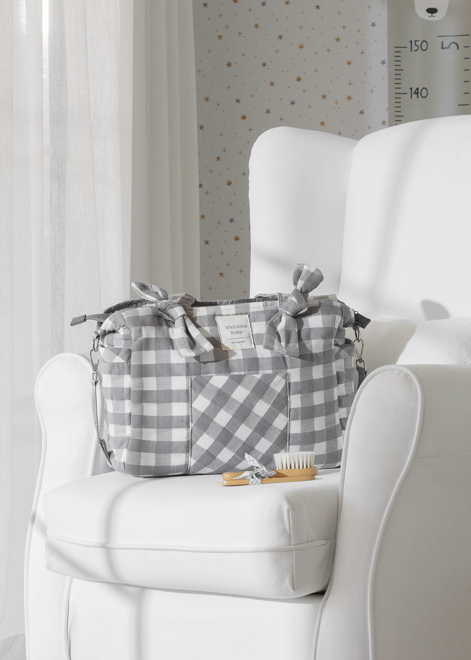 Pañalera maternidad vichy bebé
