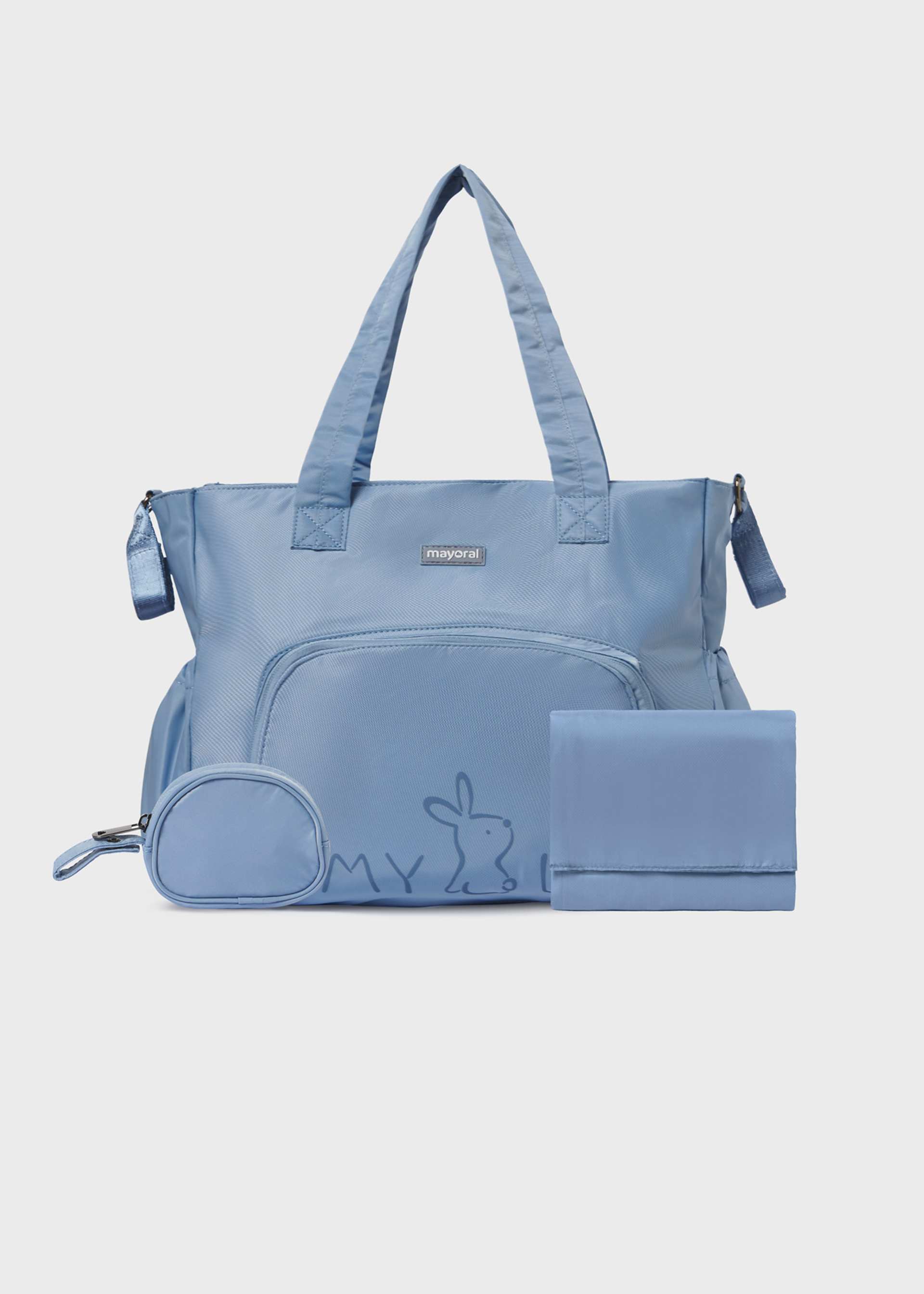 Pañalera con accesorios bebé