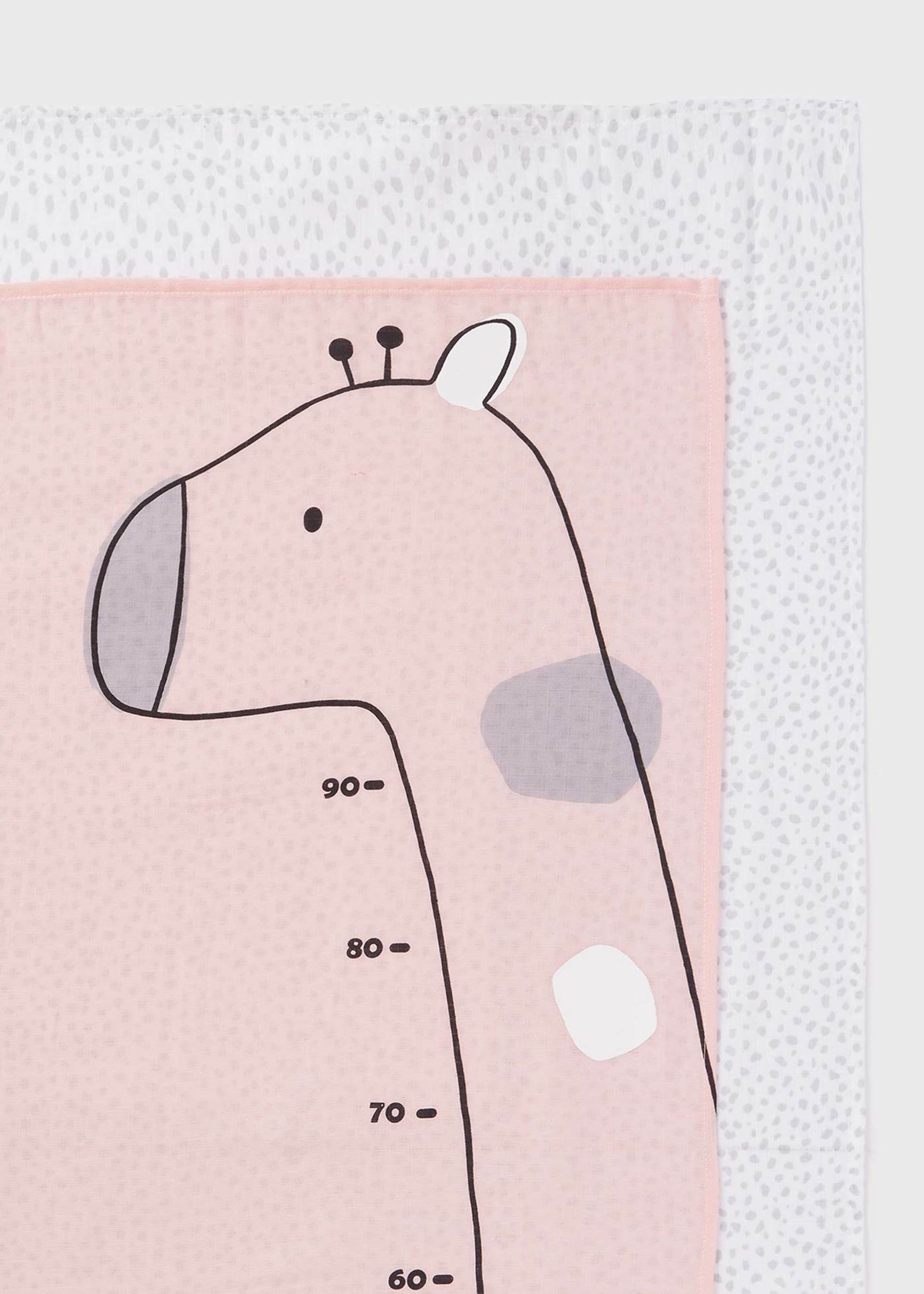 Set 2 quadrari con misuratore cotone neonato