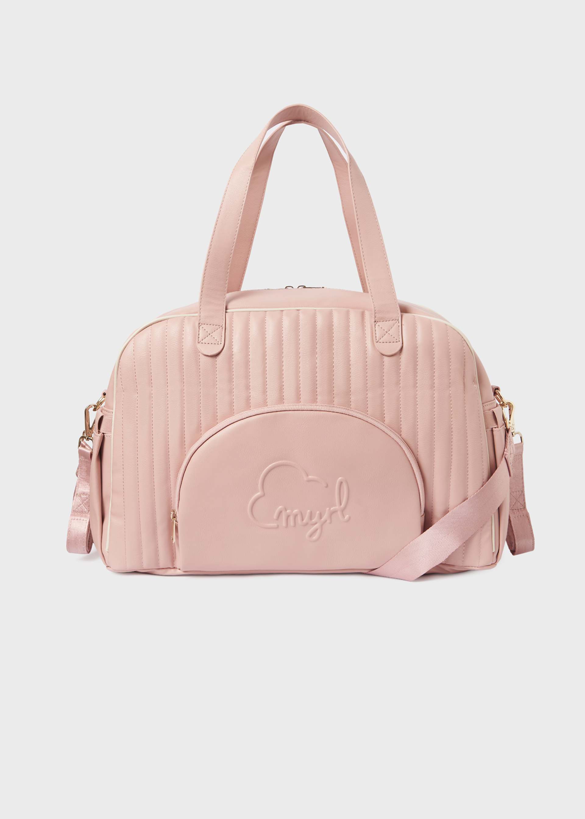 Padded baby changing bag