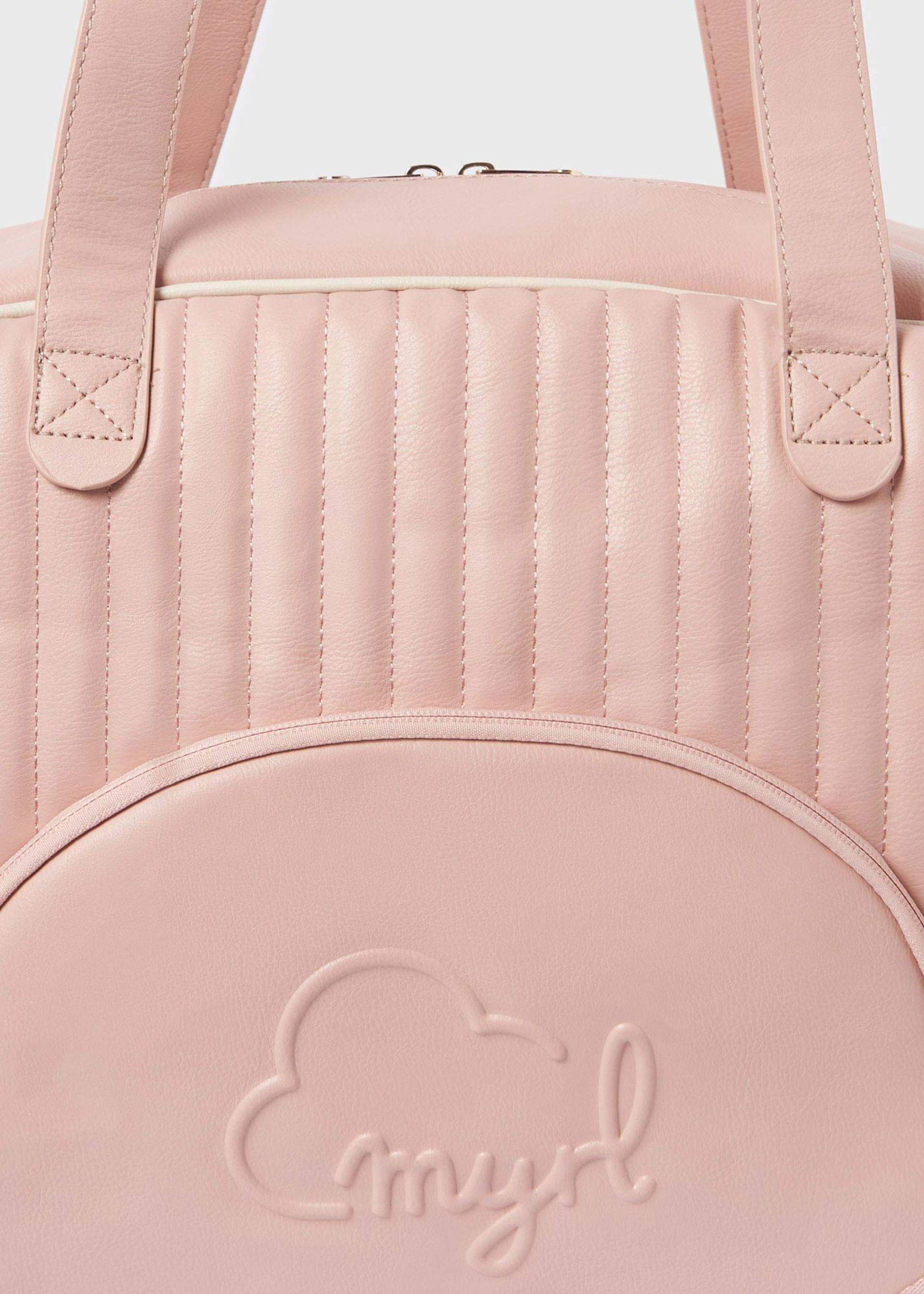 Padded baby changing bag