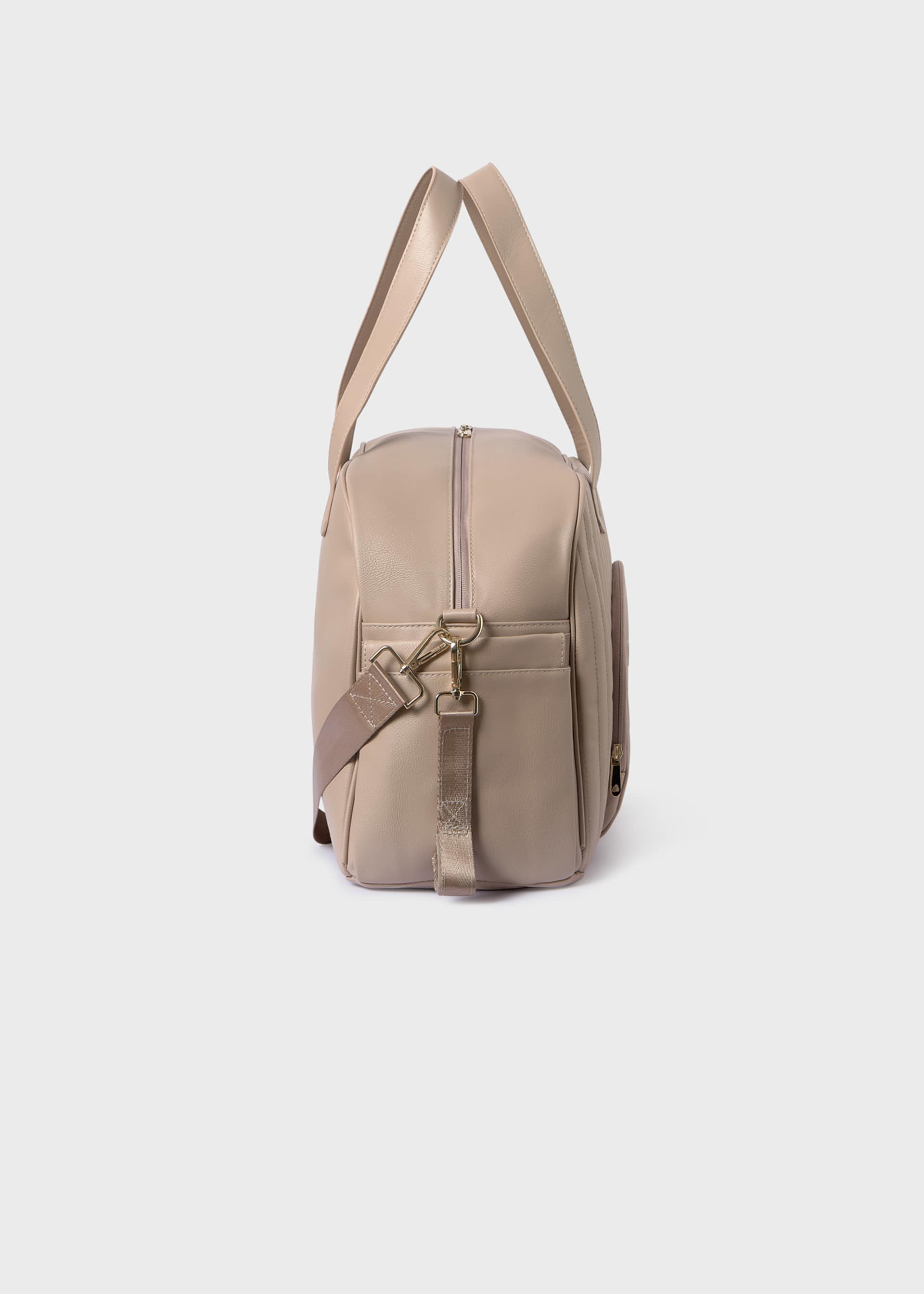 Padded baby changing bag