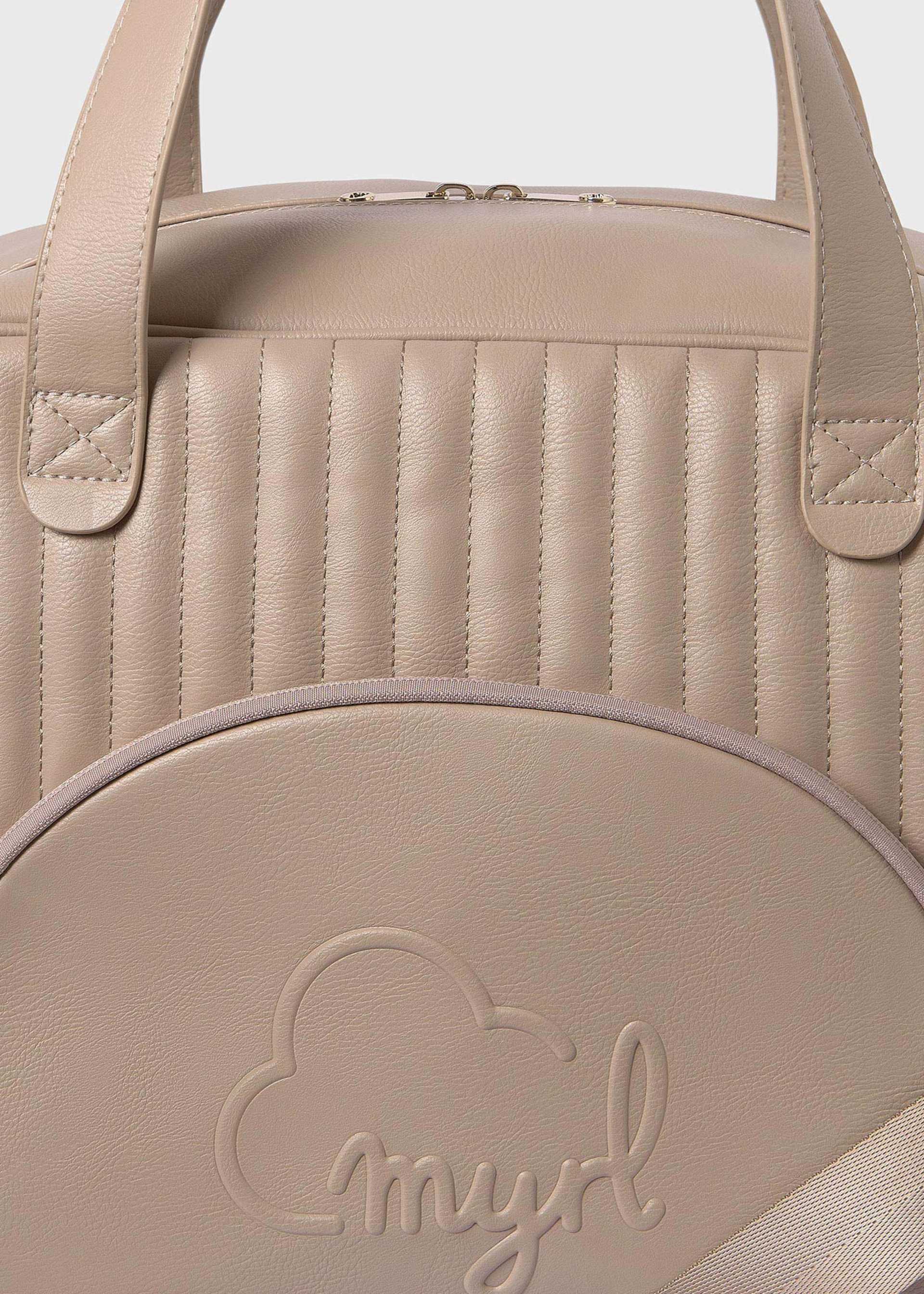 Padded baby changing bag