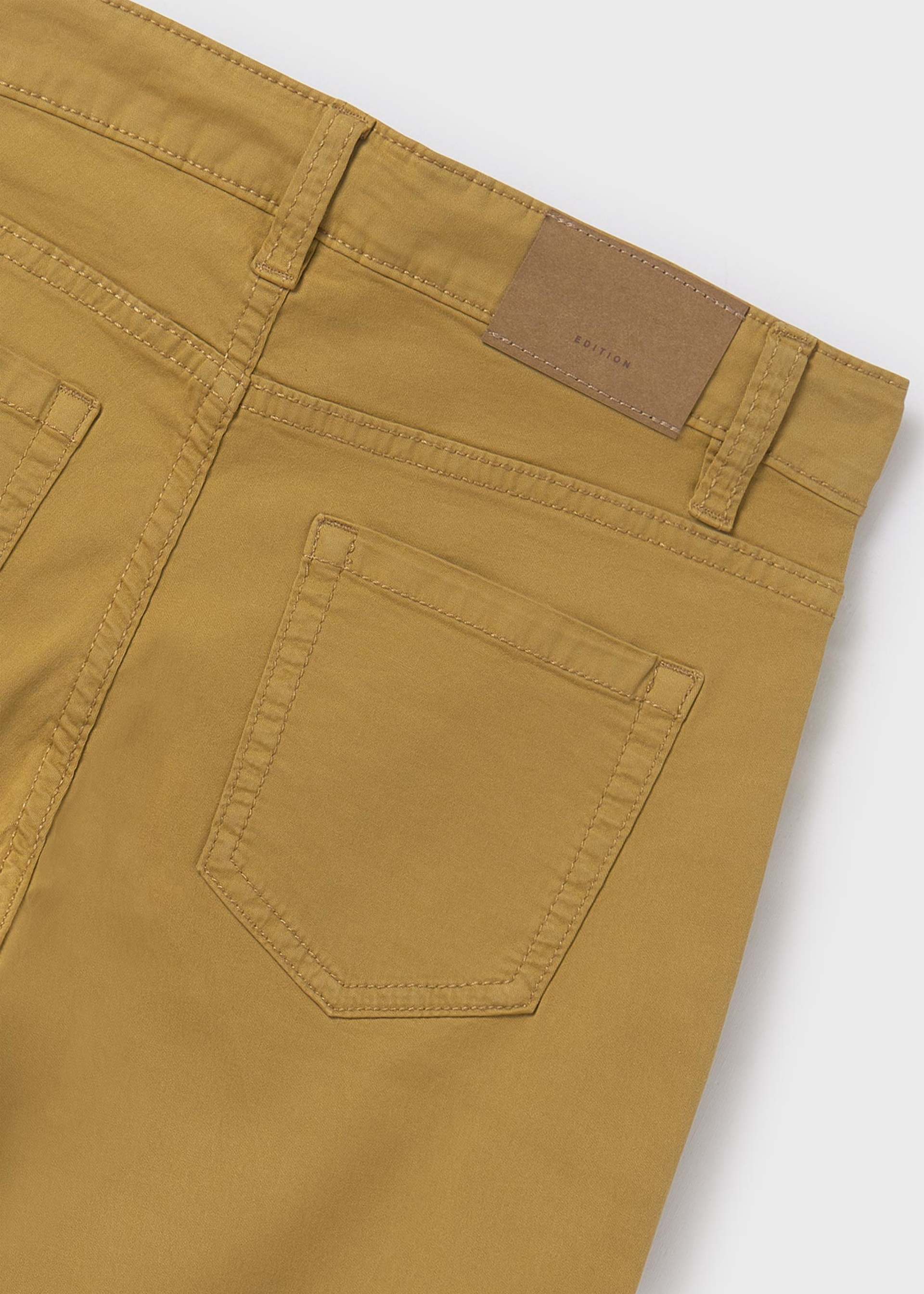 Pantalone aderente twill basico ragazzo