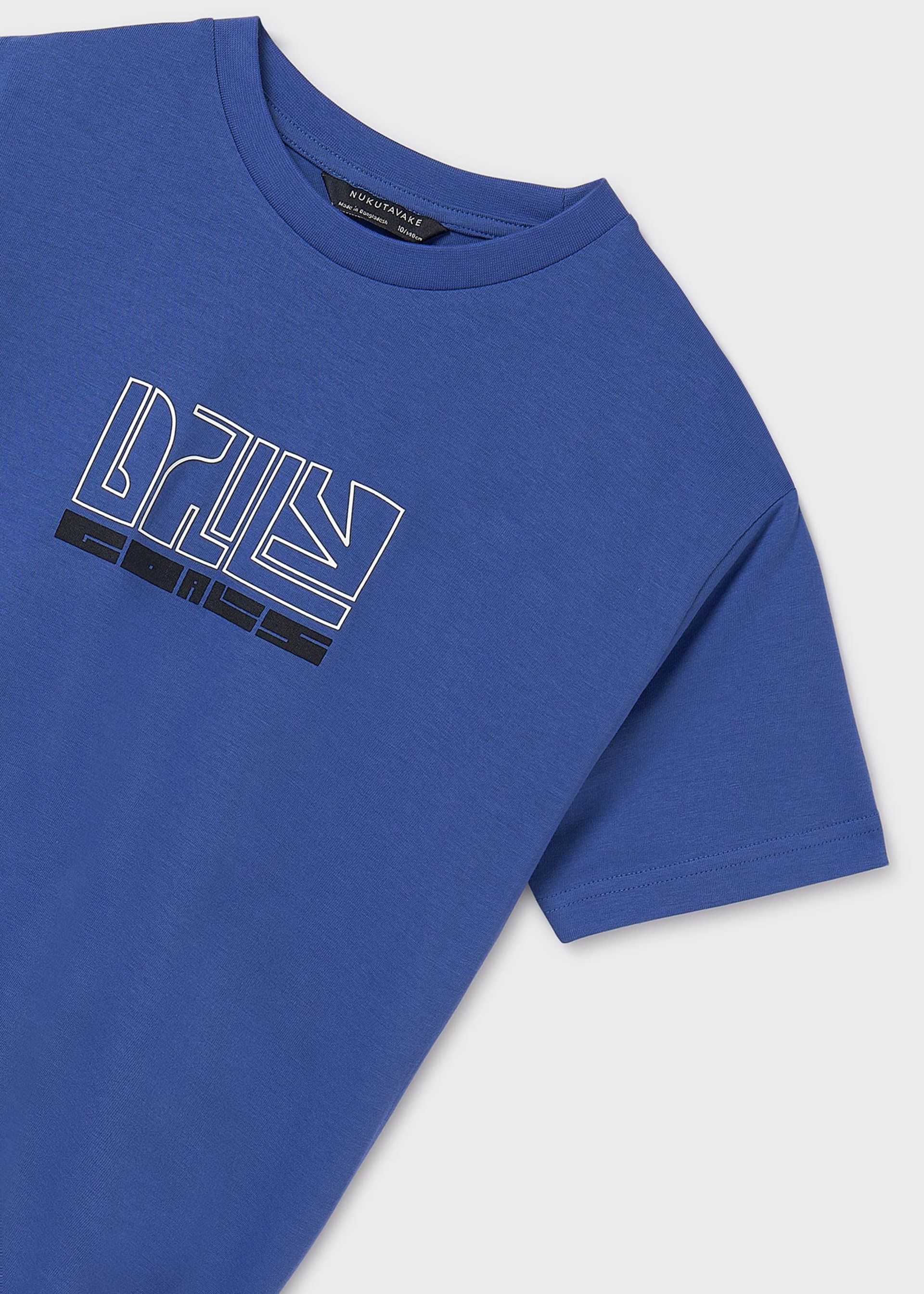 Тениска basic с надпис за момче Тениска basic с надпис за момче