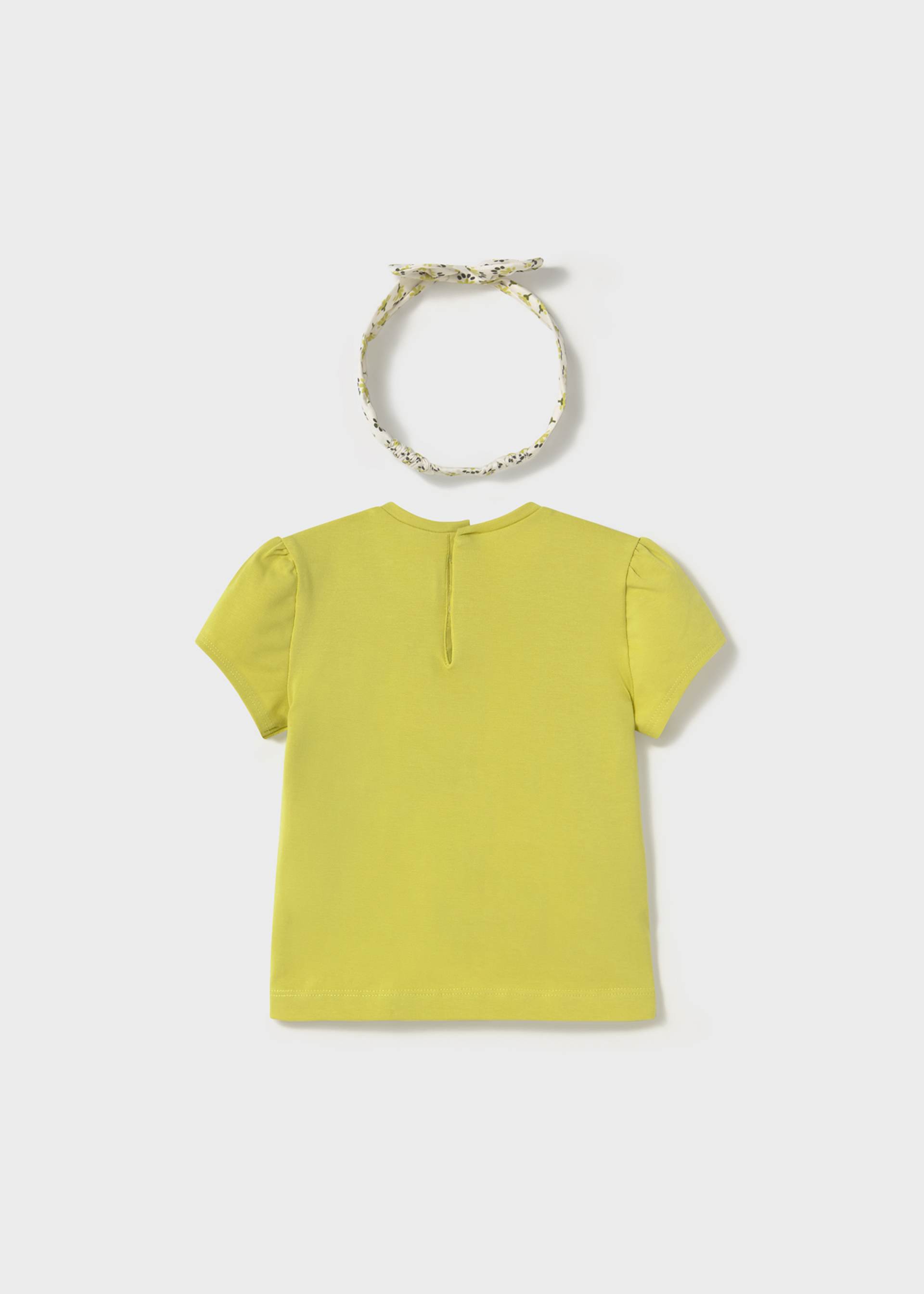 Playera con diadema estampada bebé Playera con diadema estampada bebé