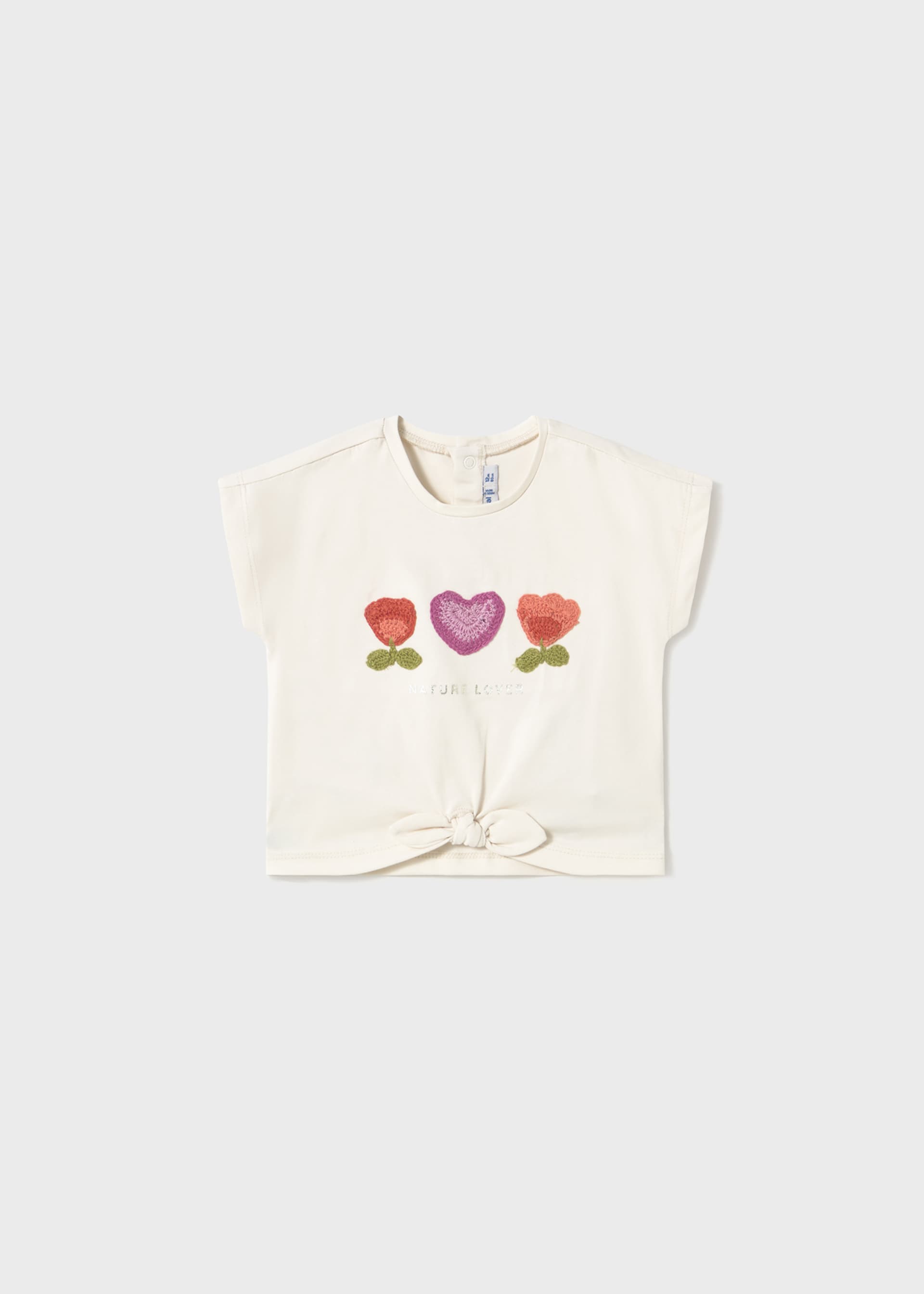 T-shirt appliqué crochet bébé T-shirt appliqué crochet bébé