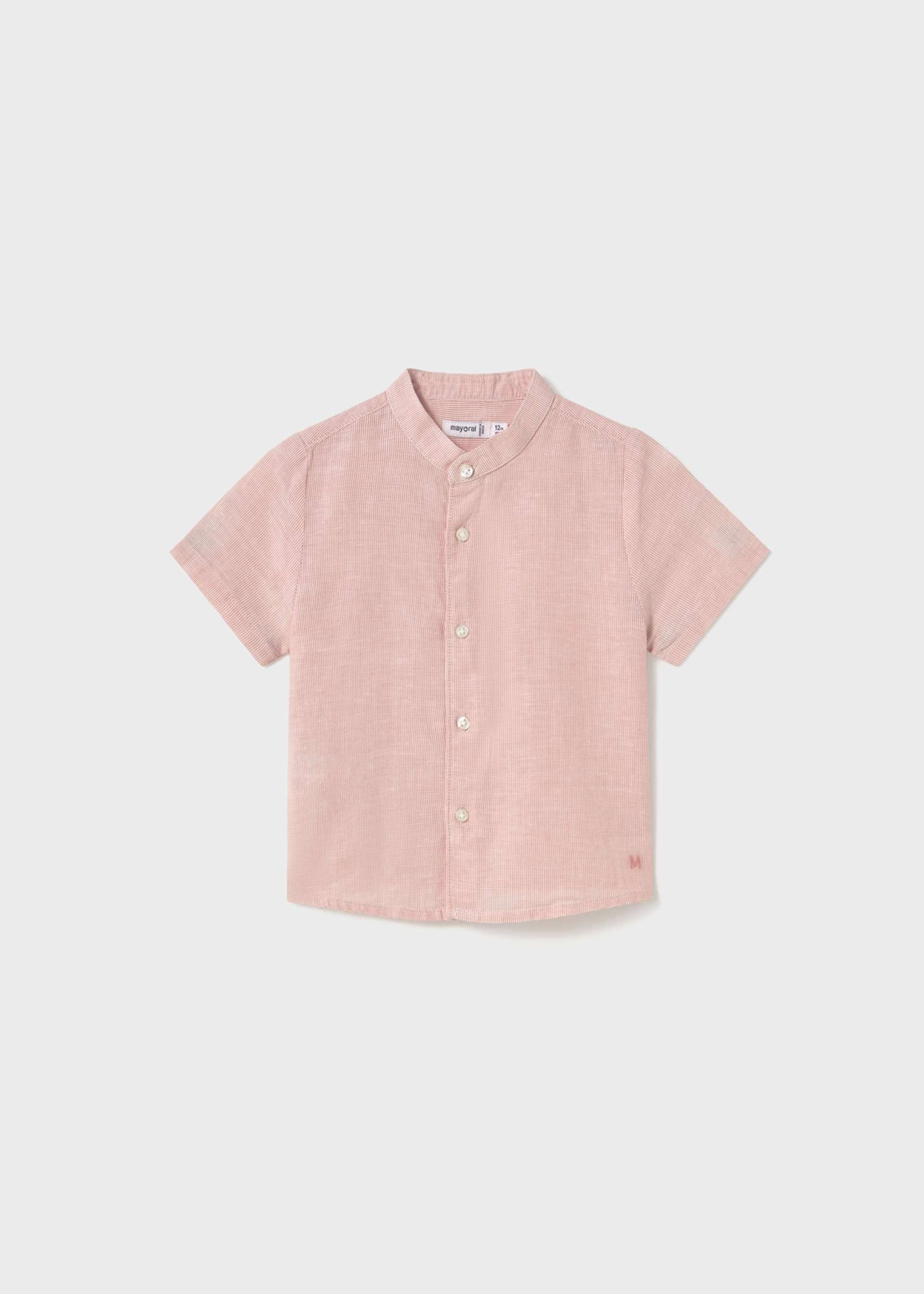 Baby mao collar linen shirt Baby mao collar linen shirt