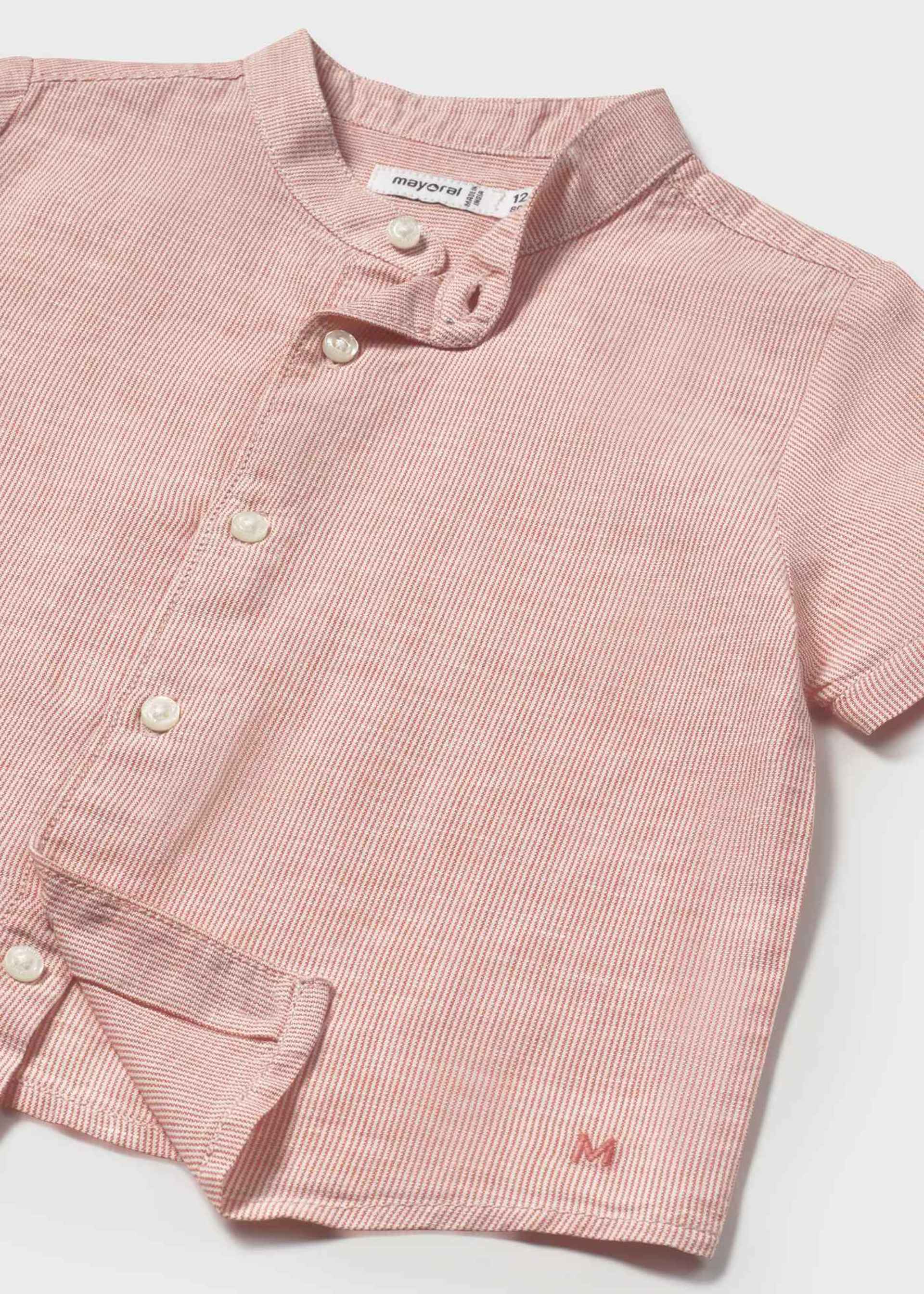 Baby mao collar linen shirt Baby mao collar linen shirt