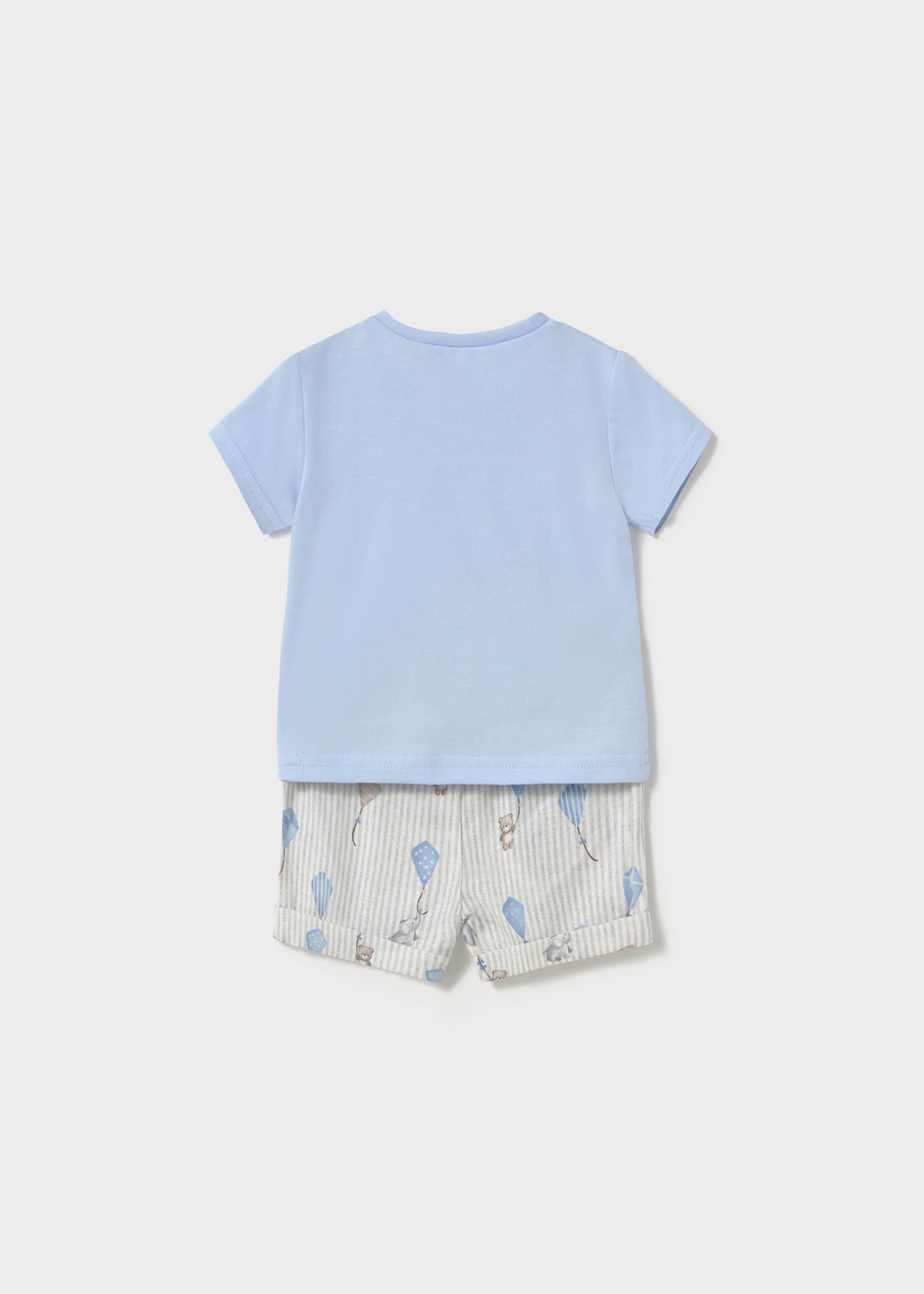 Newborn boy printed shorts and t-shirt set Newborn boy printed shorts and t-shirt set