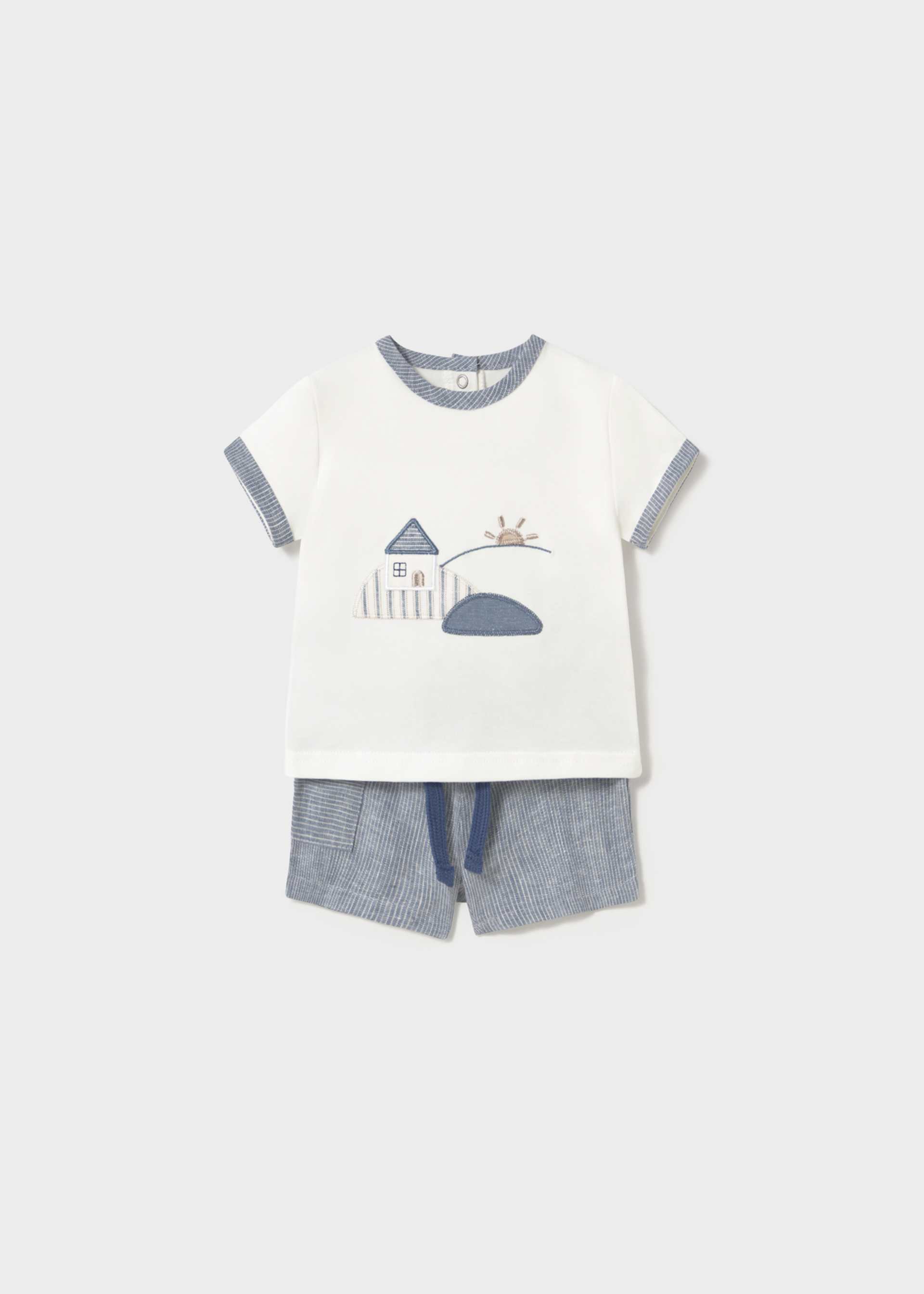 Ensemble short et t-shirt maison nouveau-né Ensemble short et t-shirt maison nouveau-né