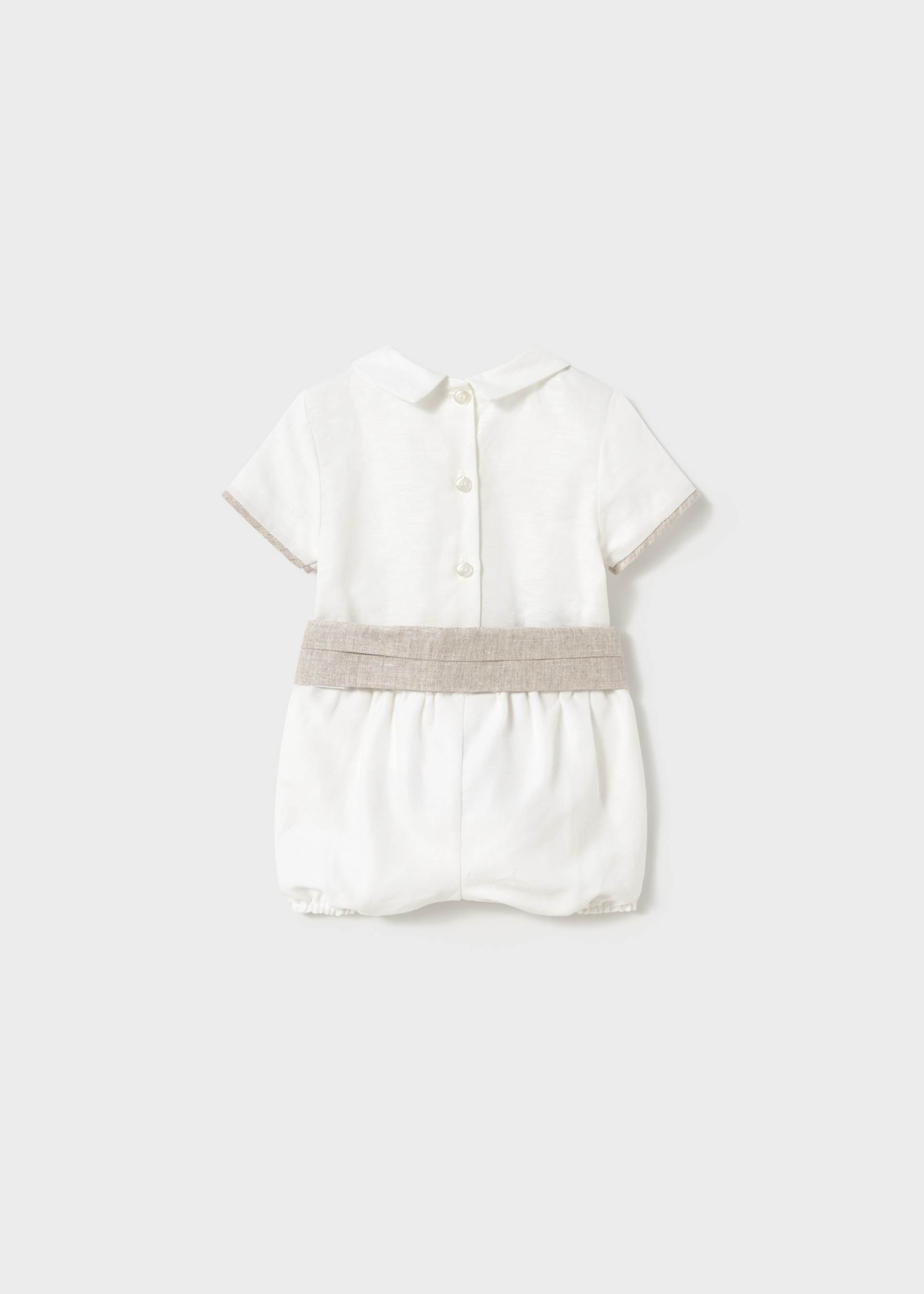 Ensemble cérémonie short et chemise nouveau-né Ensemble cérémonie short et chemise nouveau-né