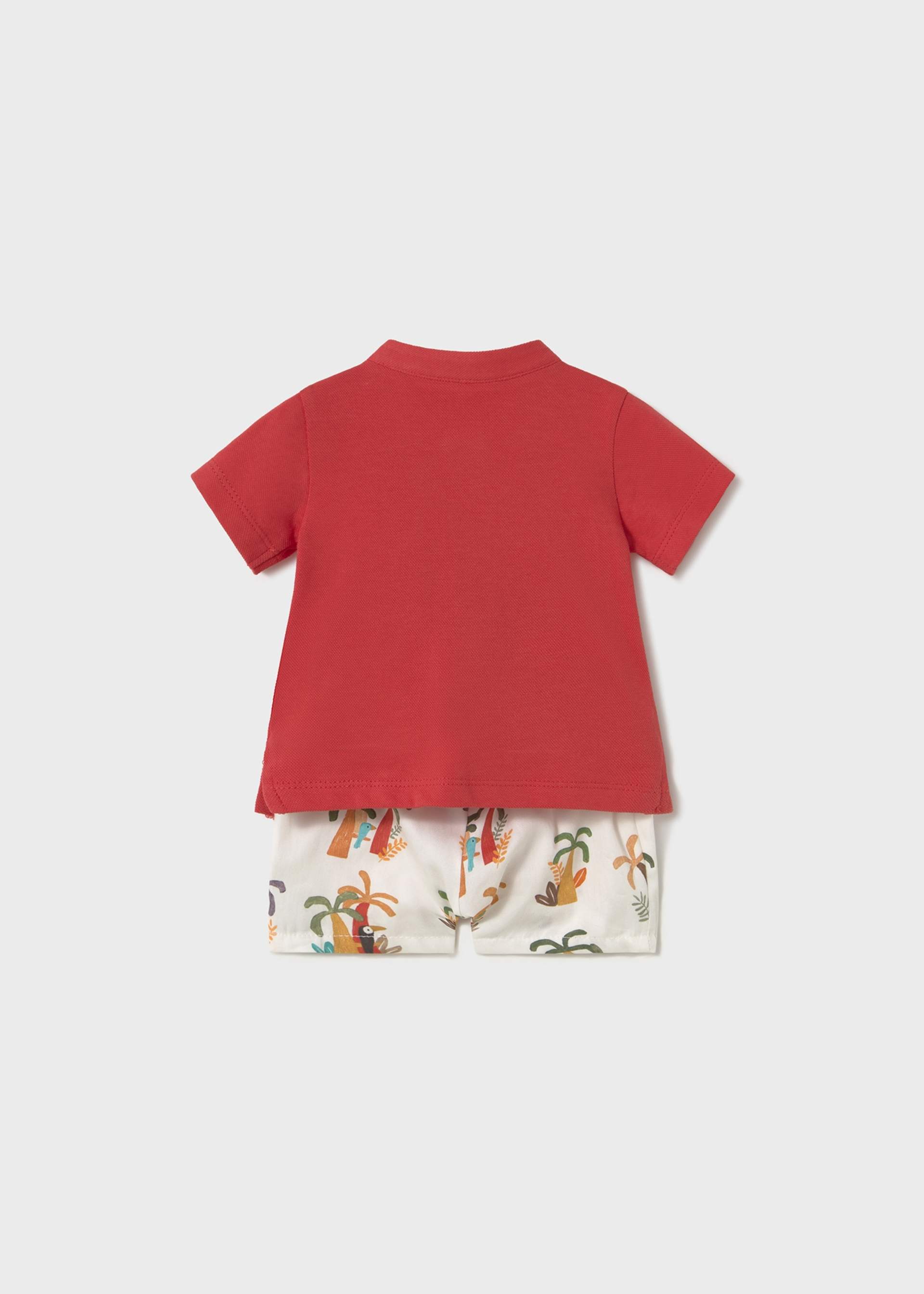 Conjunto pantalón corto y polo recién nacido Conjunto pantalón corto y polo recién nacido