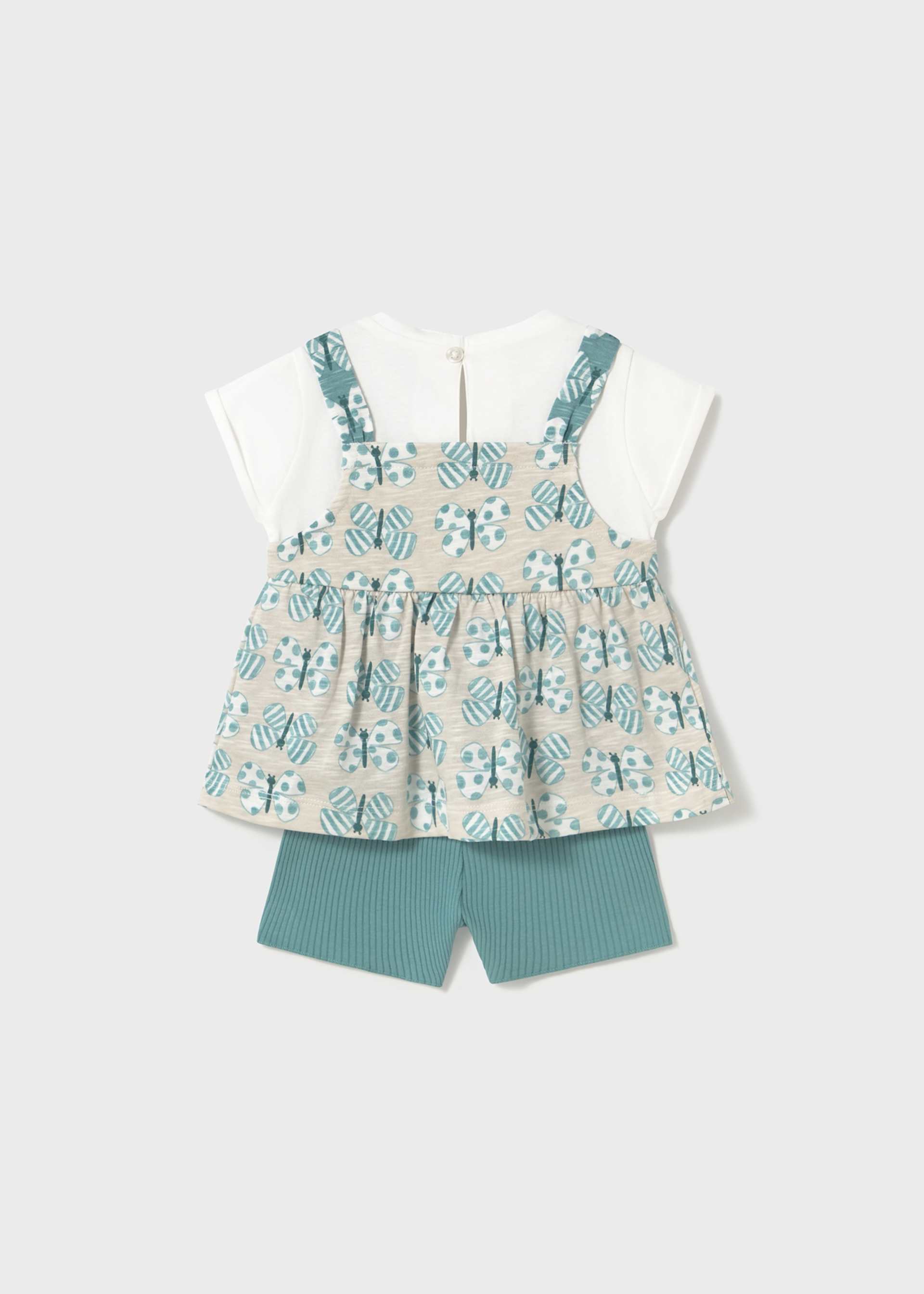 Ensemble short et t-shirt avec superposition bébé