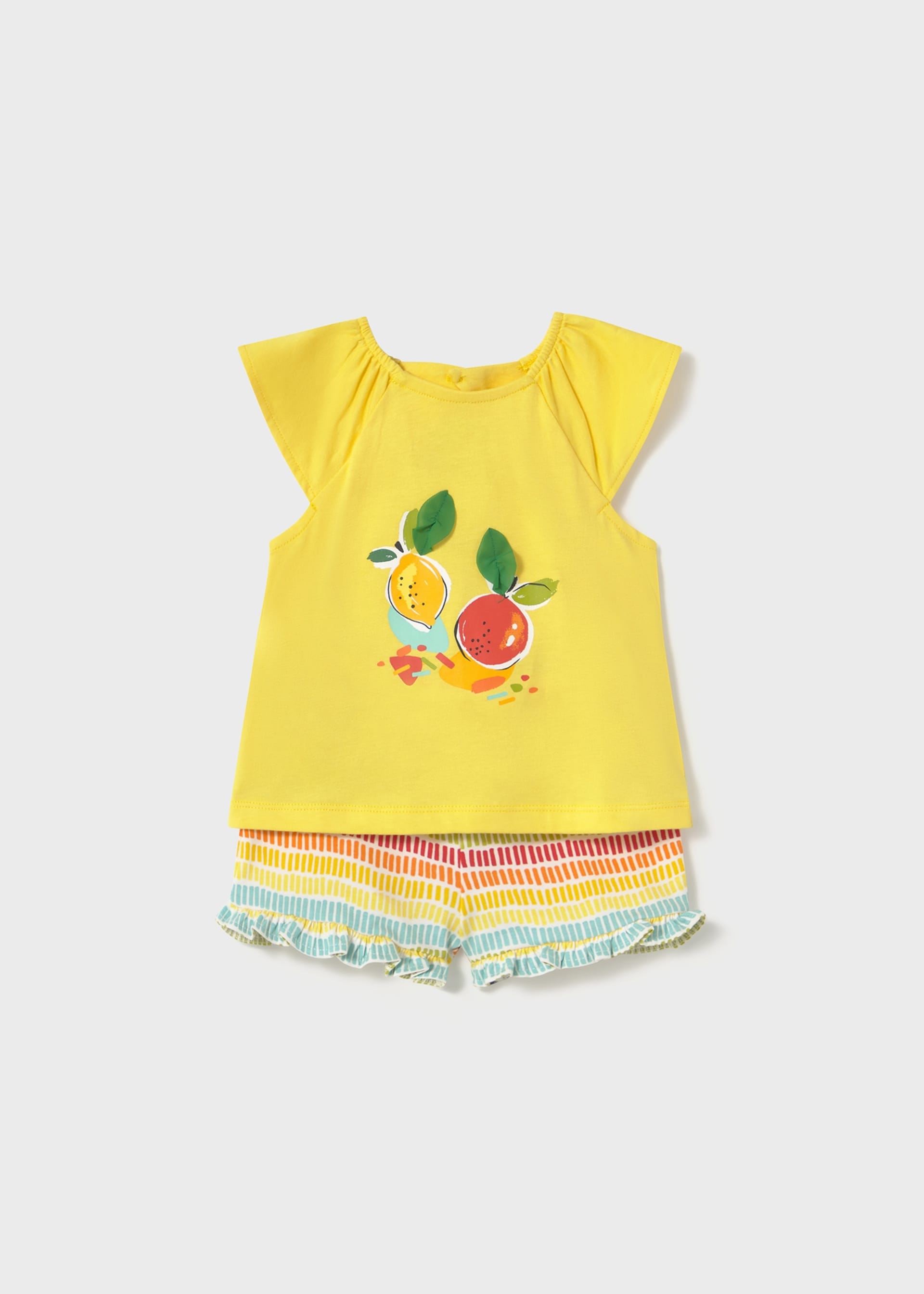 Conjunto calções e t-shirt fruta bebé