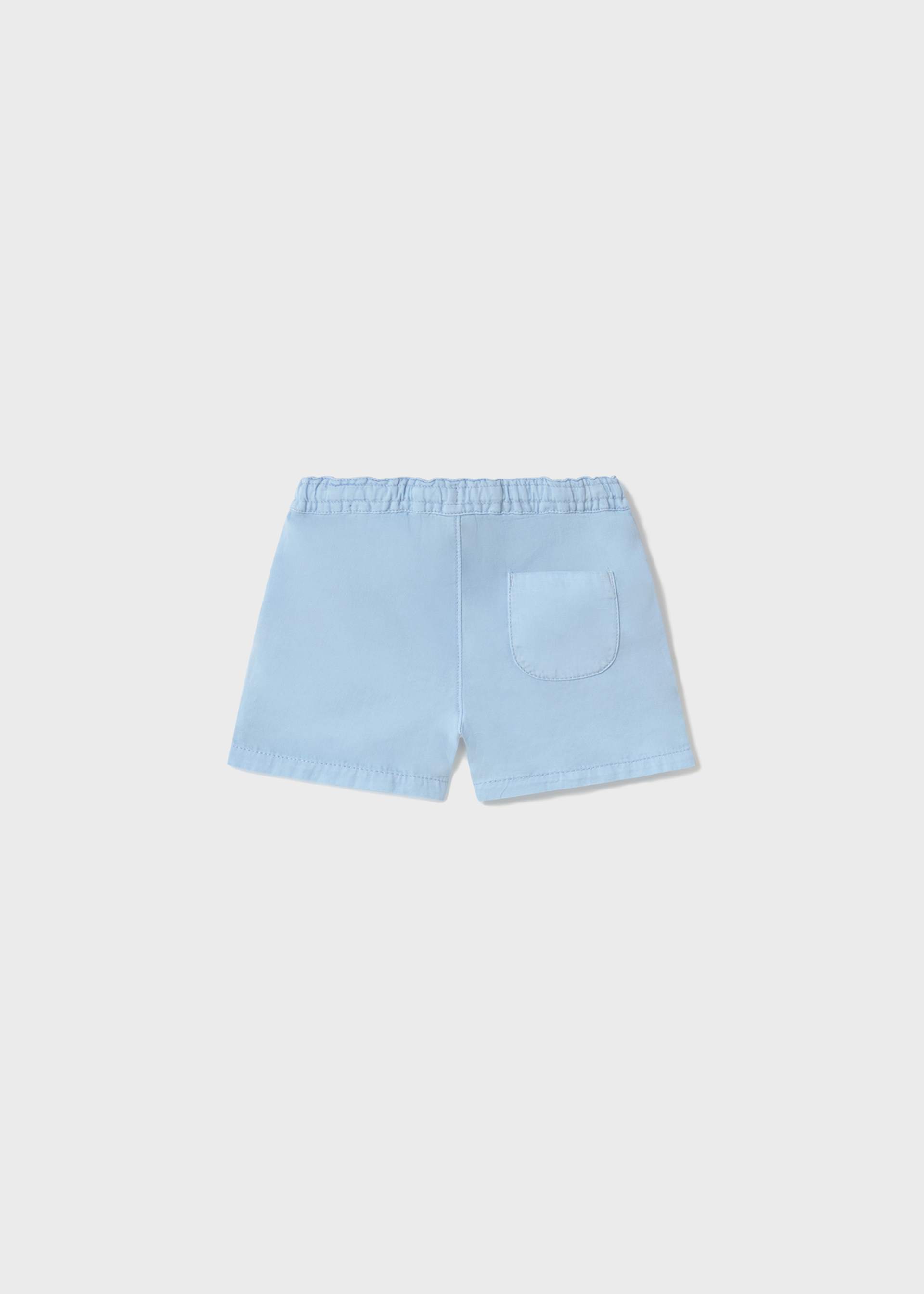 Bermudas corte folgado com linho bebé Bermudas corte folgado com linho bebé