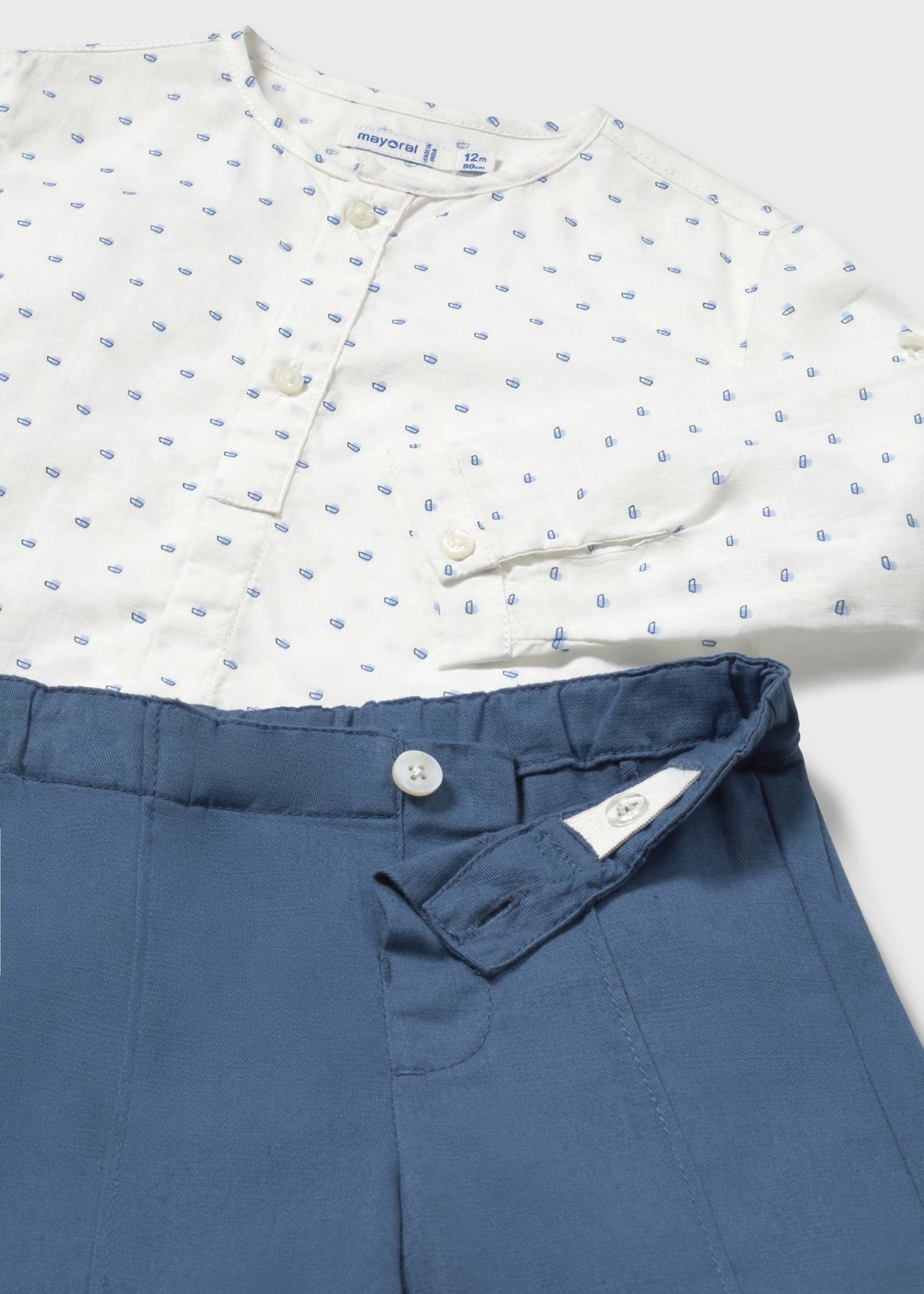 Baby shorts with print shirt set Baby shorts with print shirt set