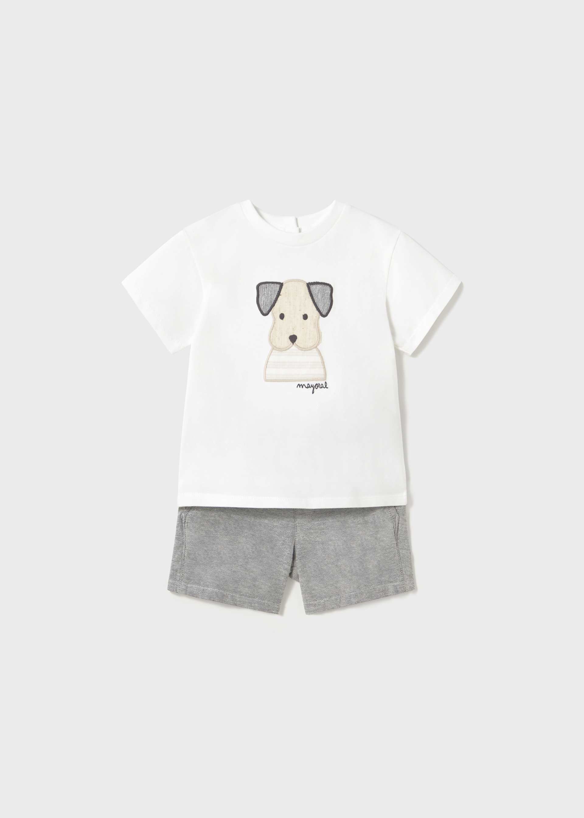 Ensemble bermuda et t-shirt chien bébé