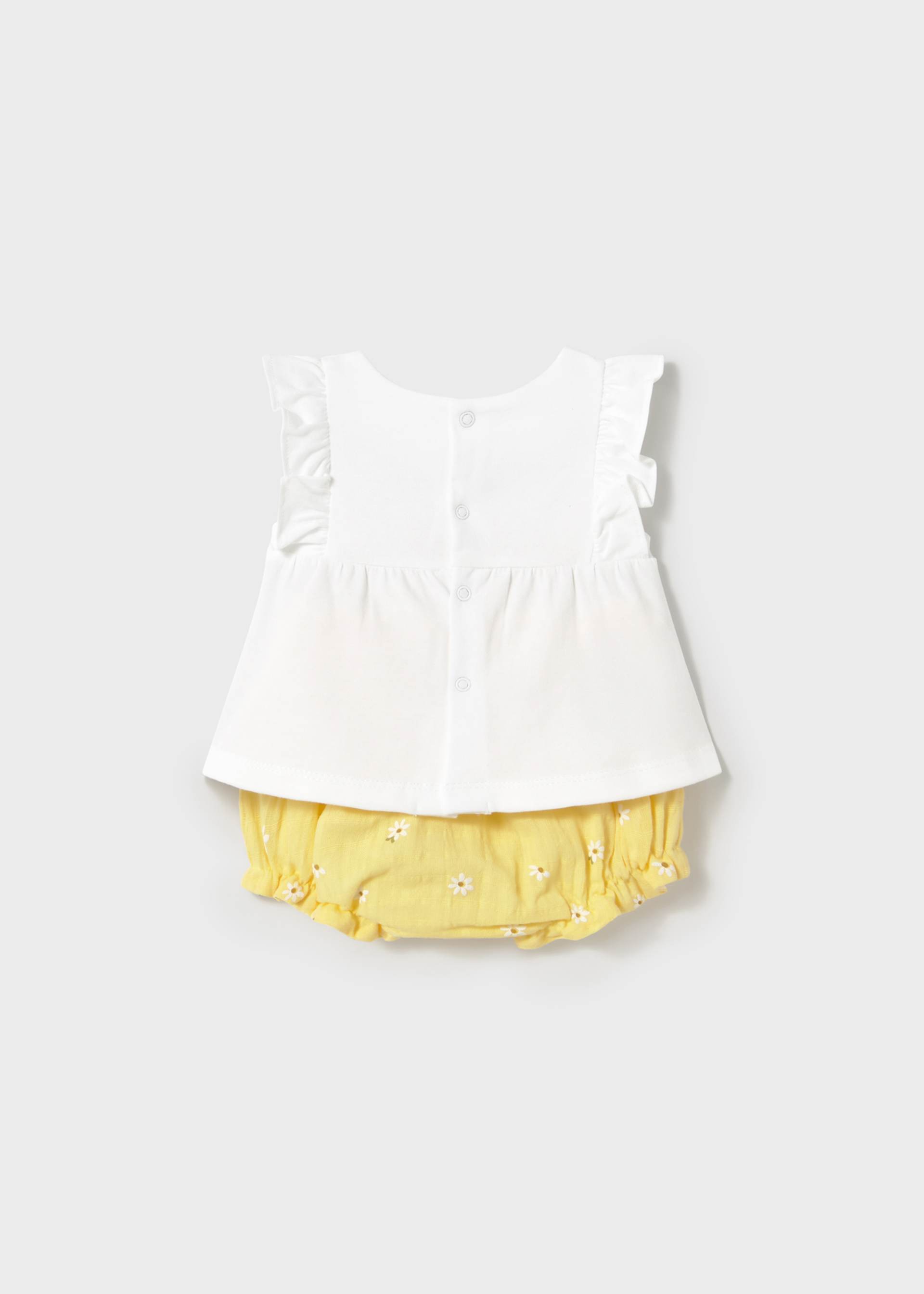 Ensemble bloomer avec t-shirt nouveau-né Ensemble bloomer avec t-shirt nouveau-né