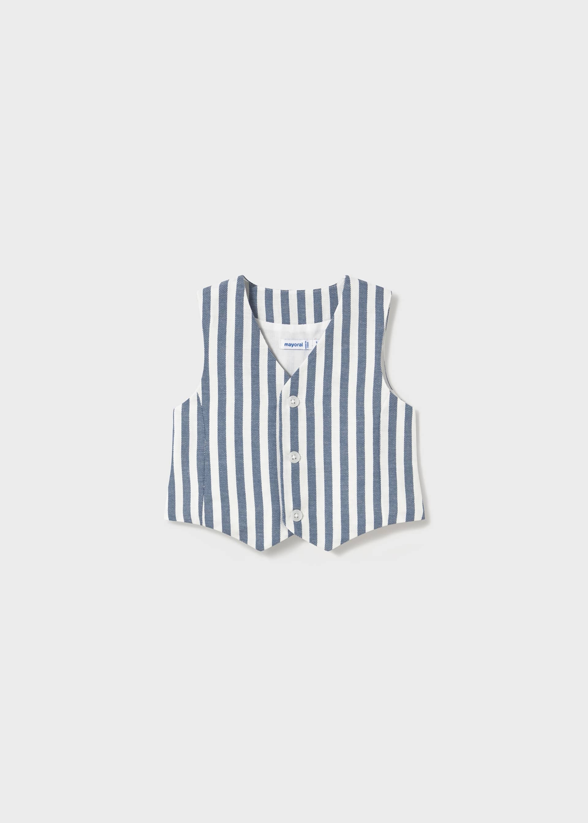 Gilet habillé en lin bébé