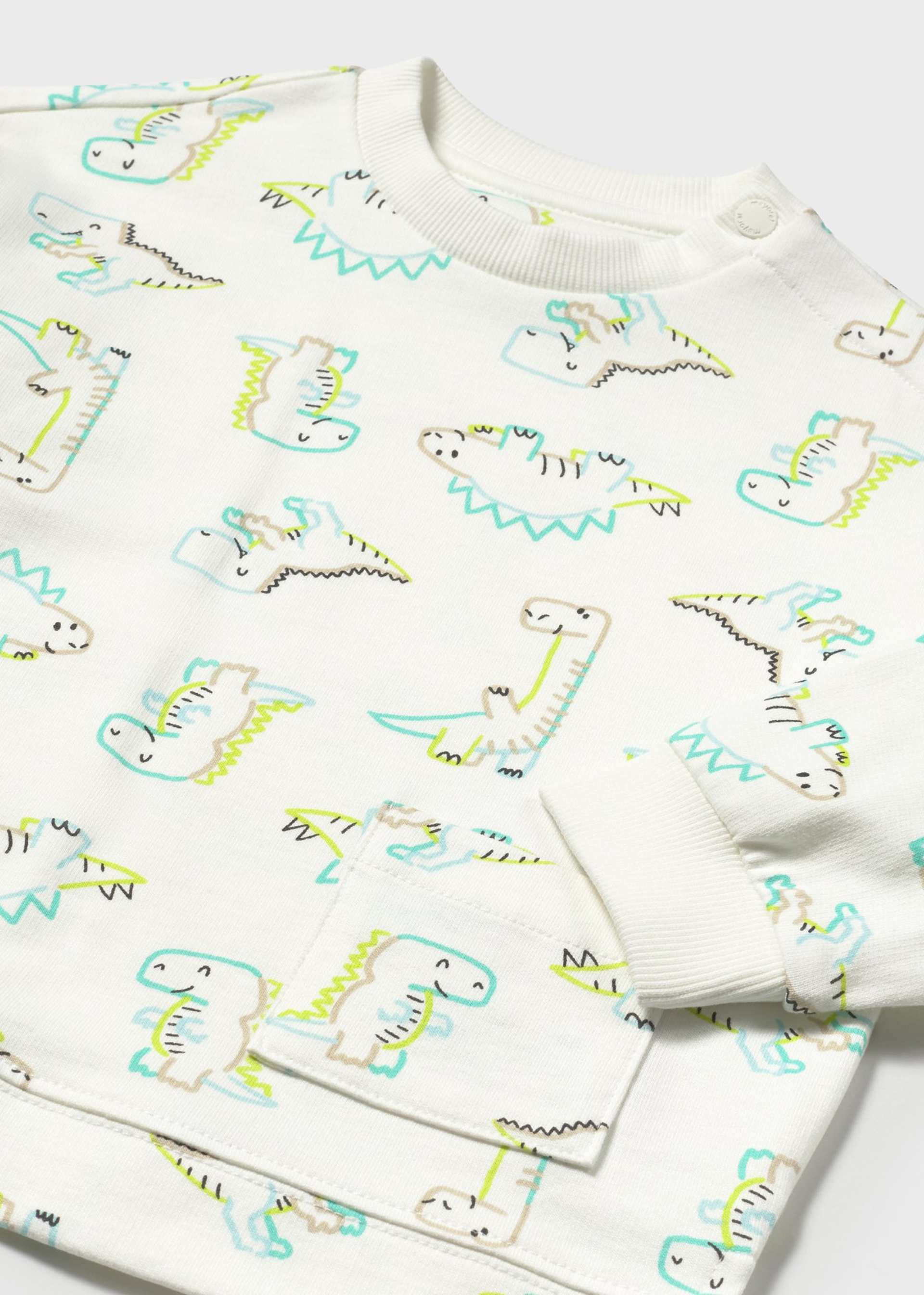 Sweatshirt Dinosaurier Pintmotiv Baby Sweatshirt Dinosaurier Pintmotiv Baby