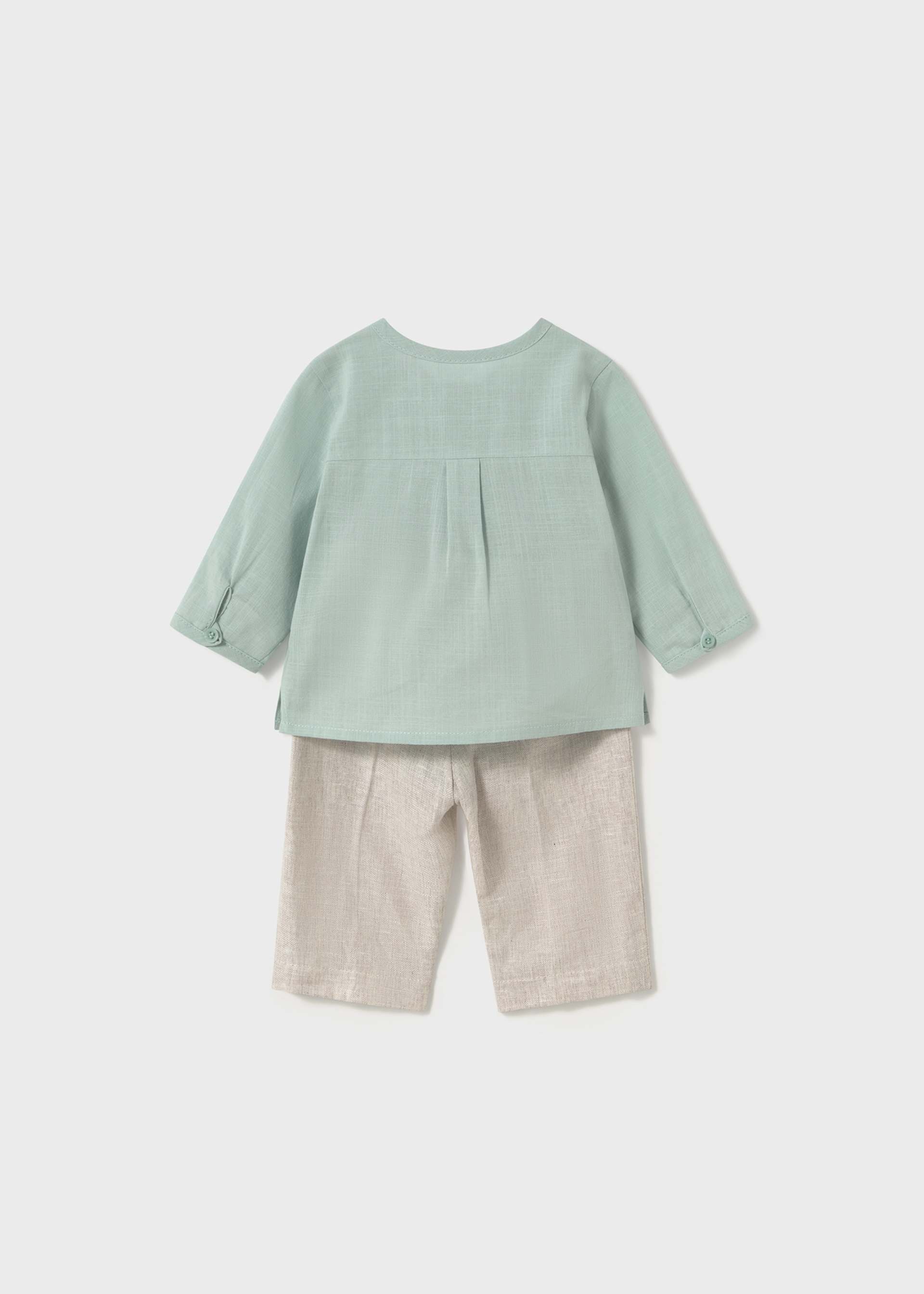 Completo pantalone e camicia neonato