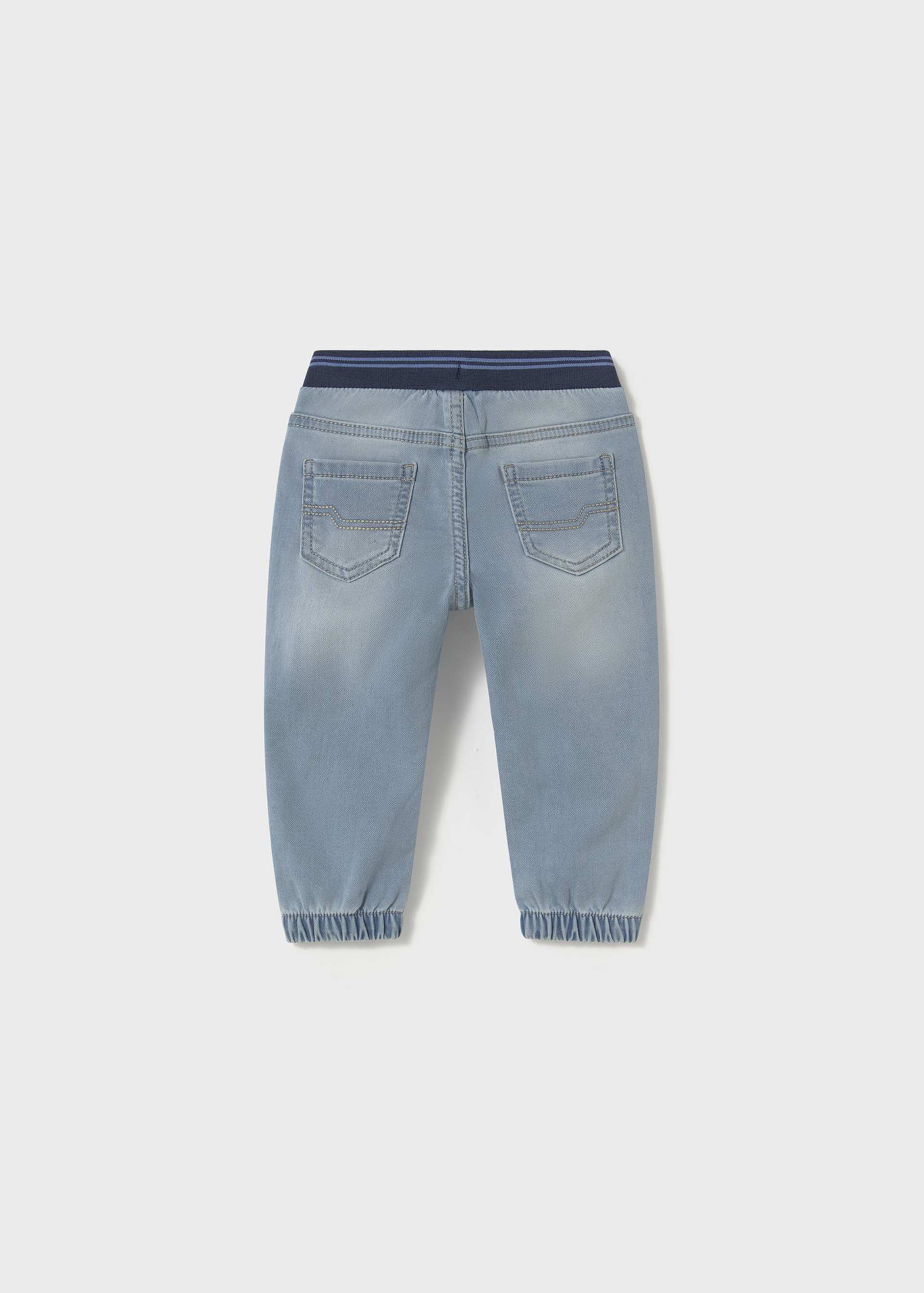 Pantalon en denim taille élastique bébé